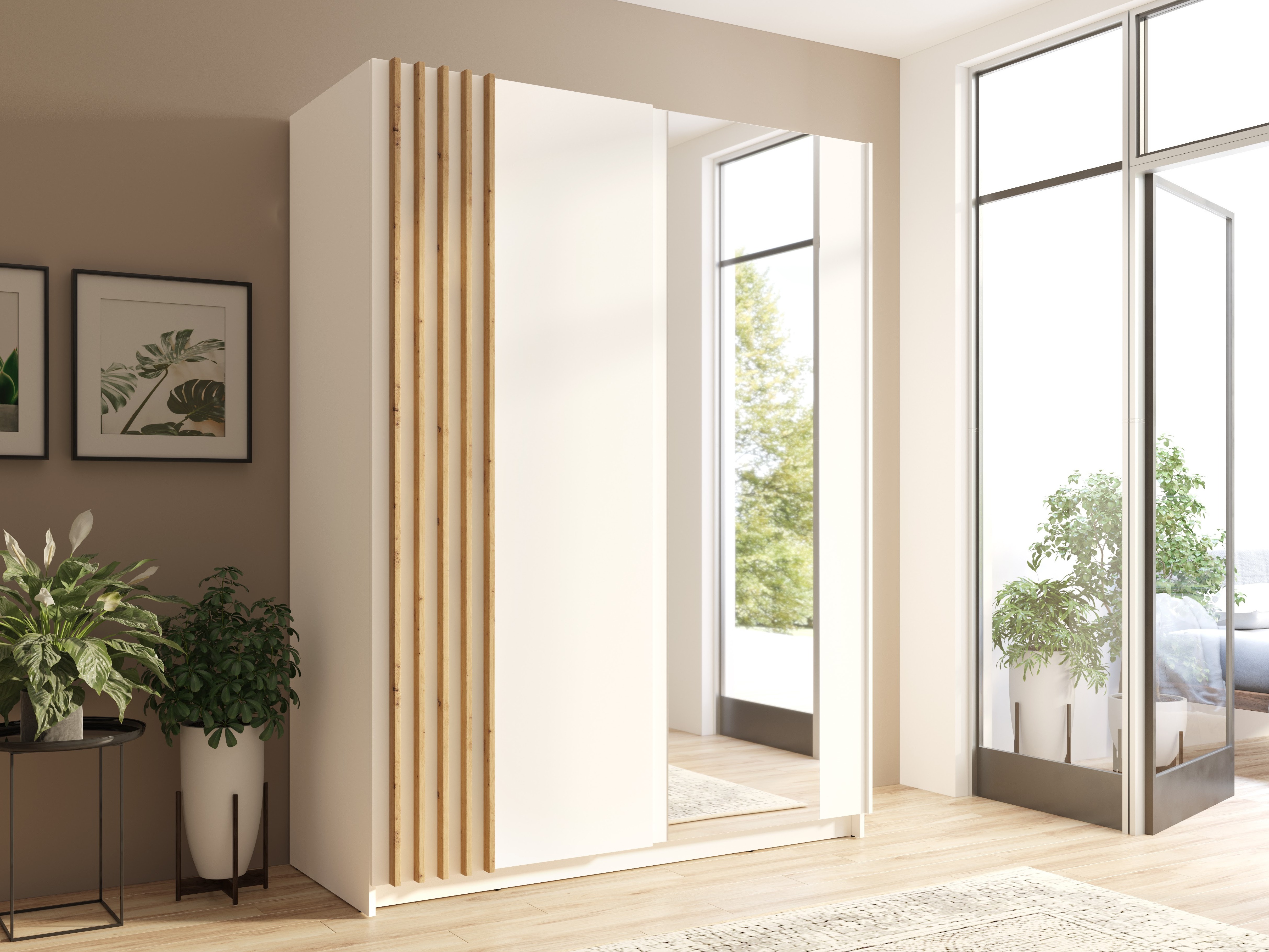 Garderobna omara Baytown 117 (Bela)