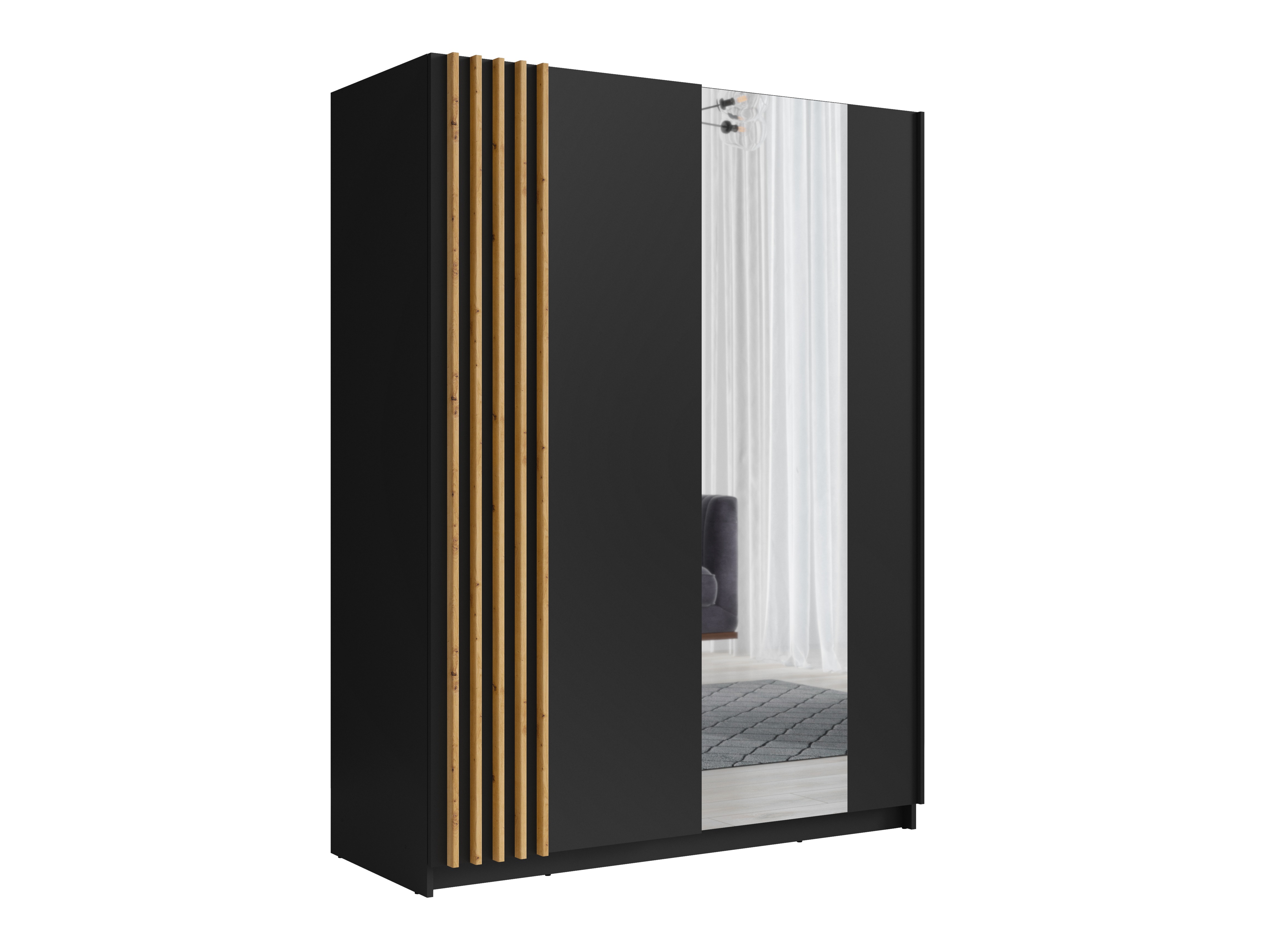 Garderobna omara Baytown 117 (Črna)