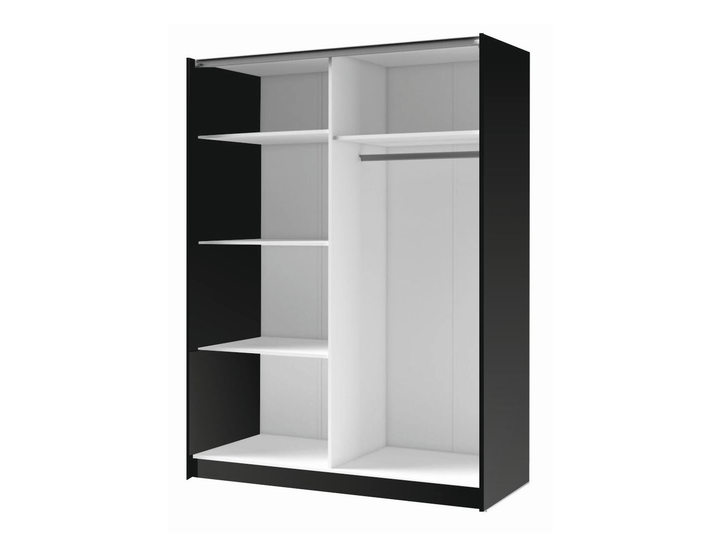 Garderobna omara Baytown 117 (Črna)