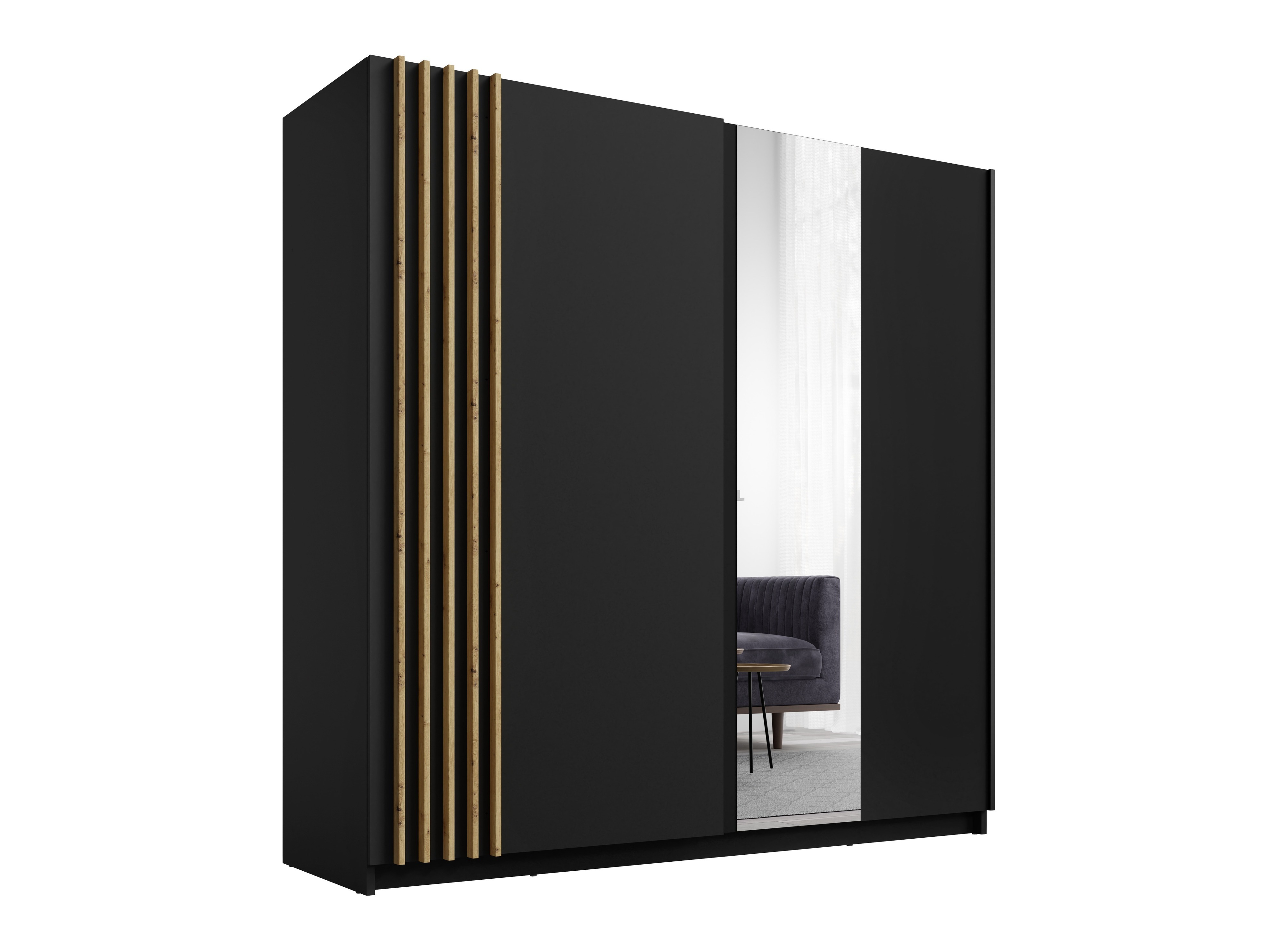 Garderobna omara Baytown 118 (Črna)