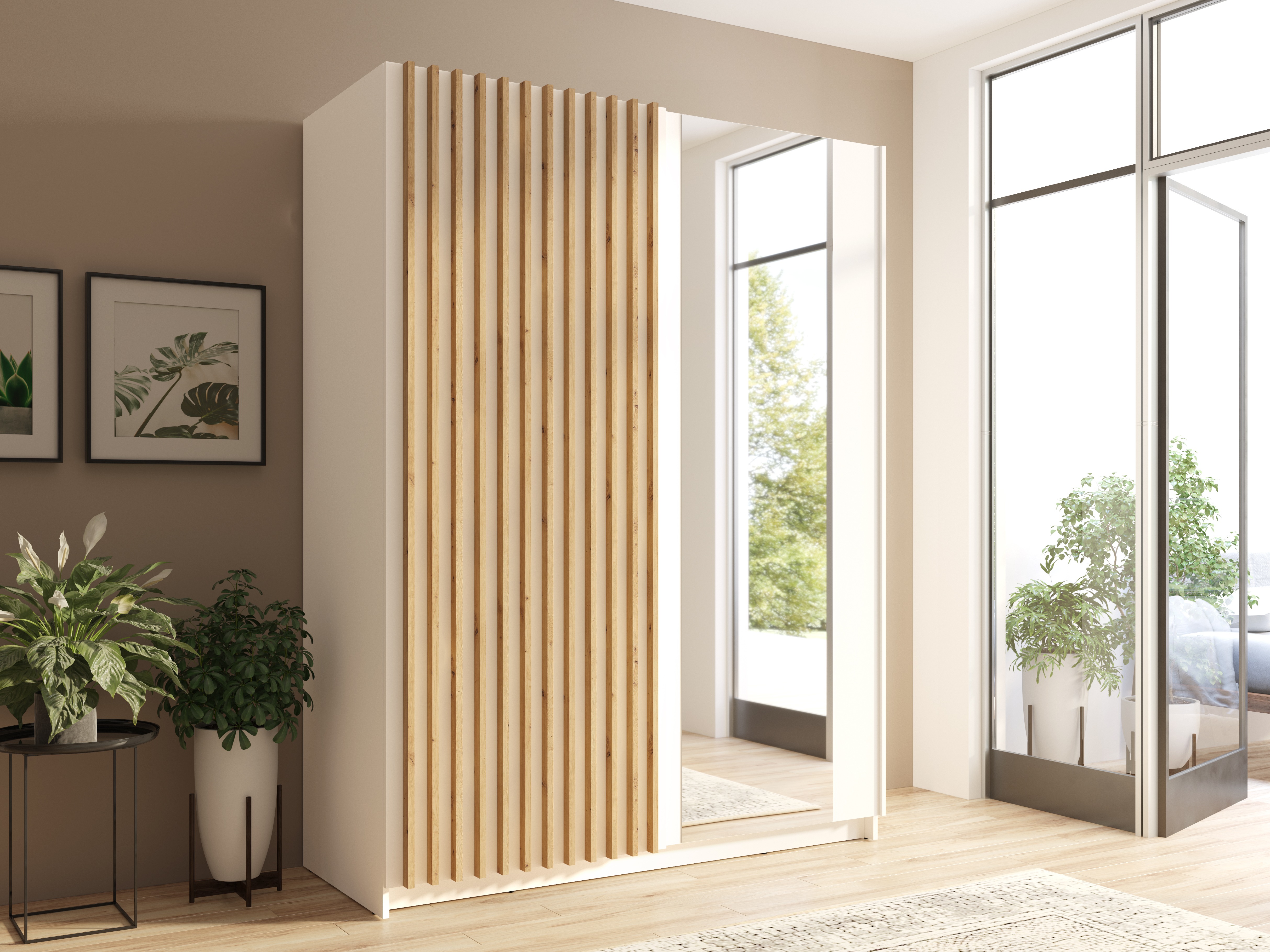 Garderobna omara Baytown 121 (Bela)