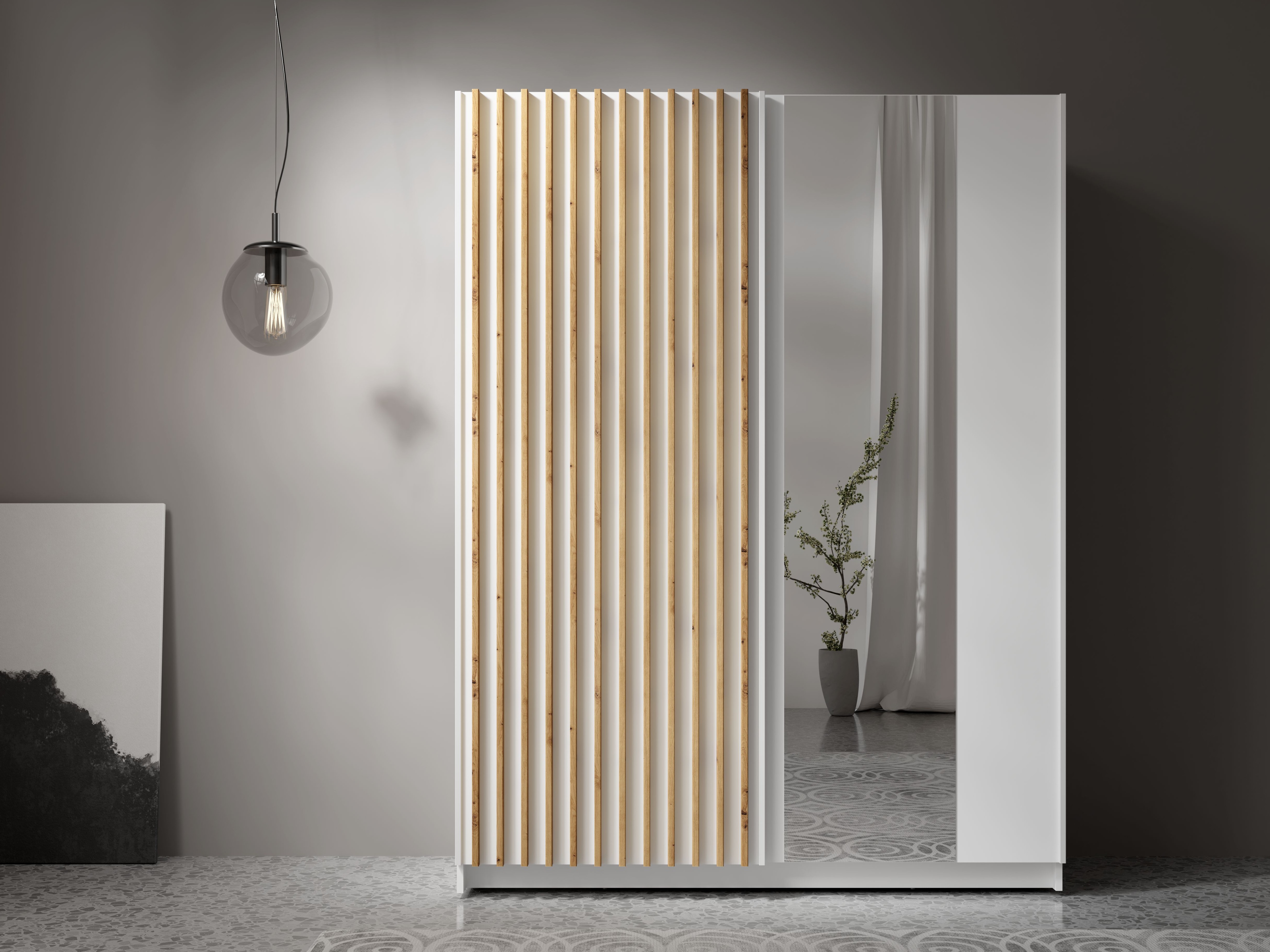 Garderobna omara Baytown 121 (Bela)