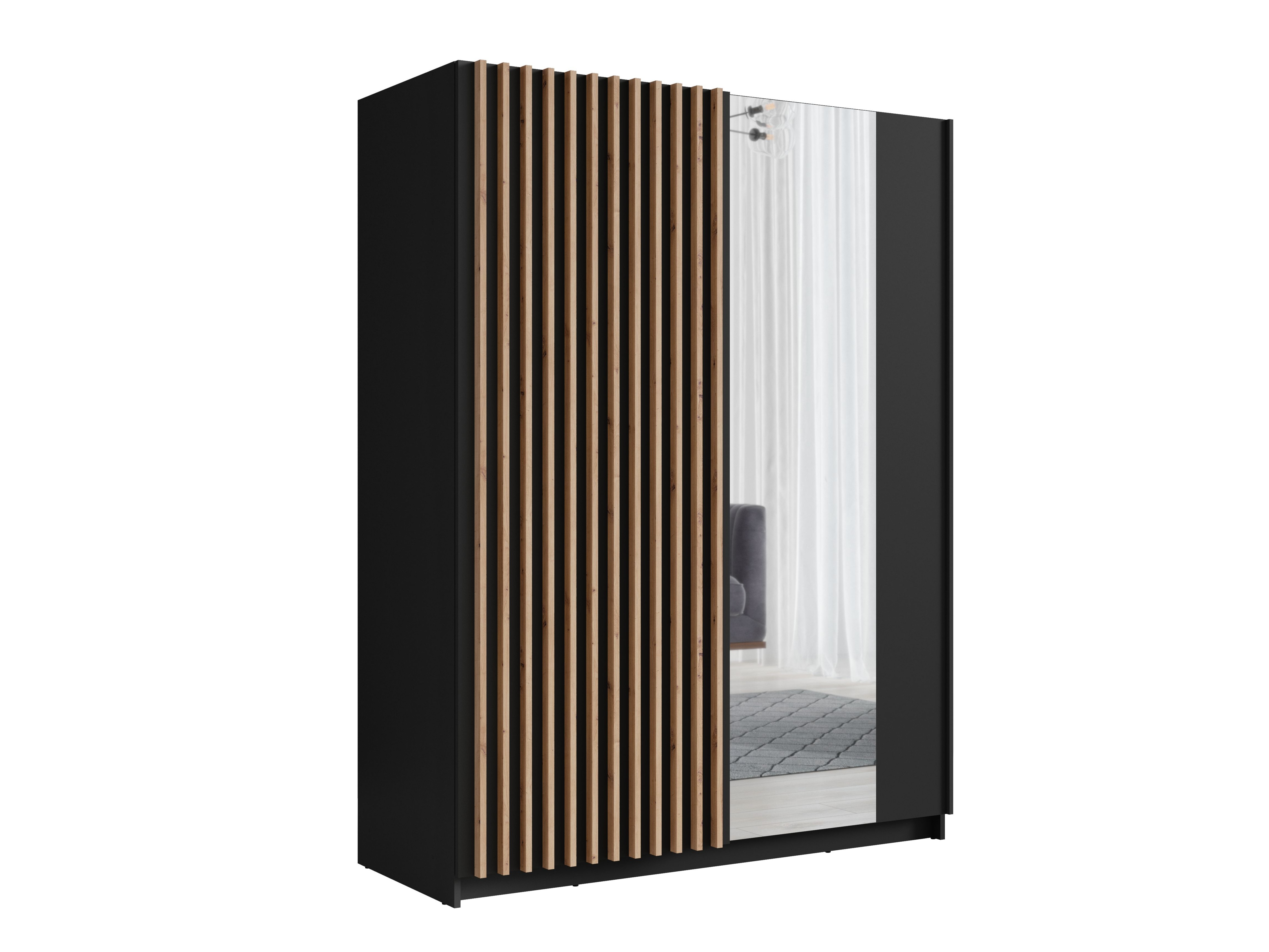 Garderobna omara Baytown 121 (Črna)