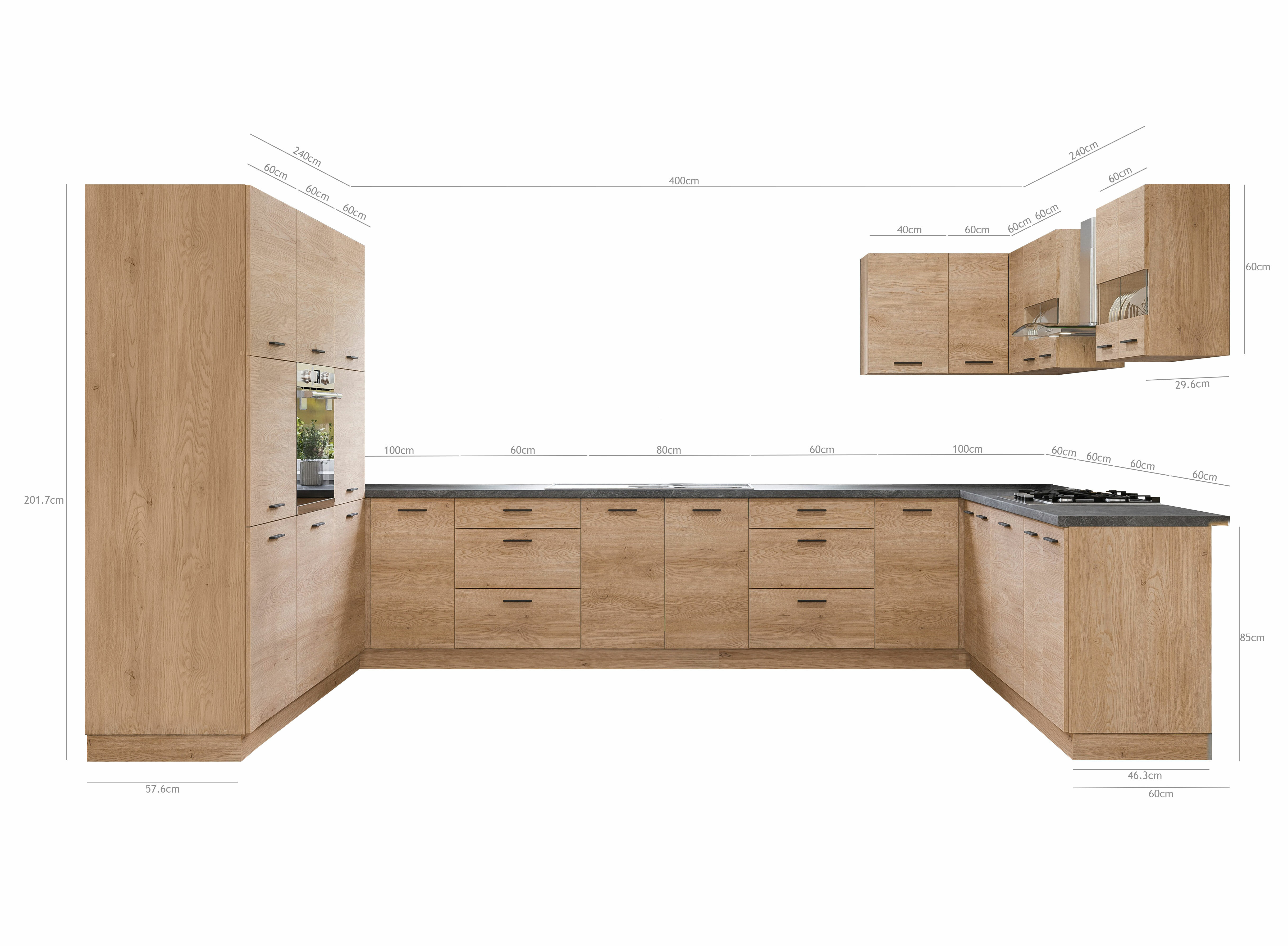 Modularni kuhinjski komplet Ati Torro 133