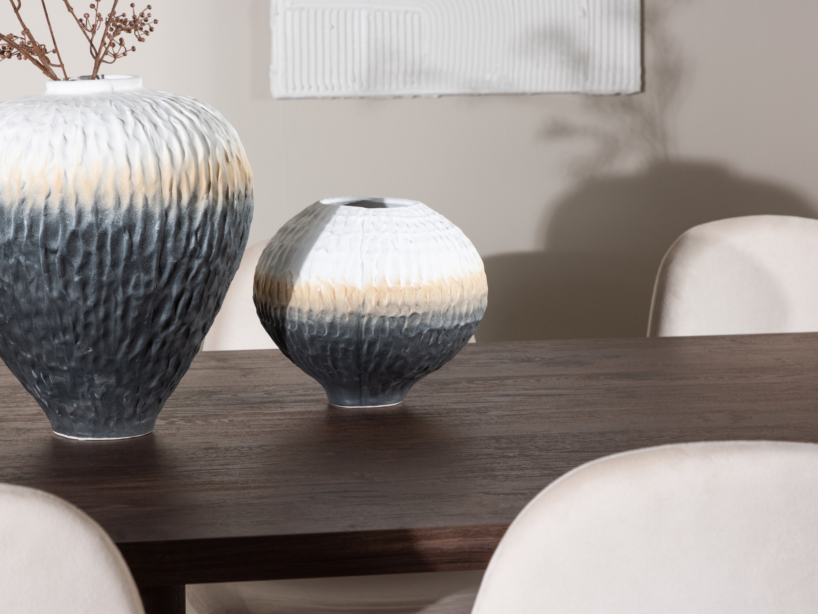 Jedilniški komplet Dallas 4959 (Bež + Črna)