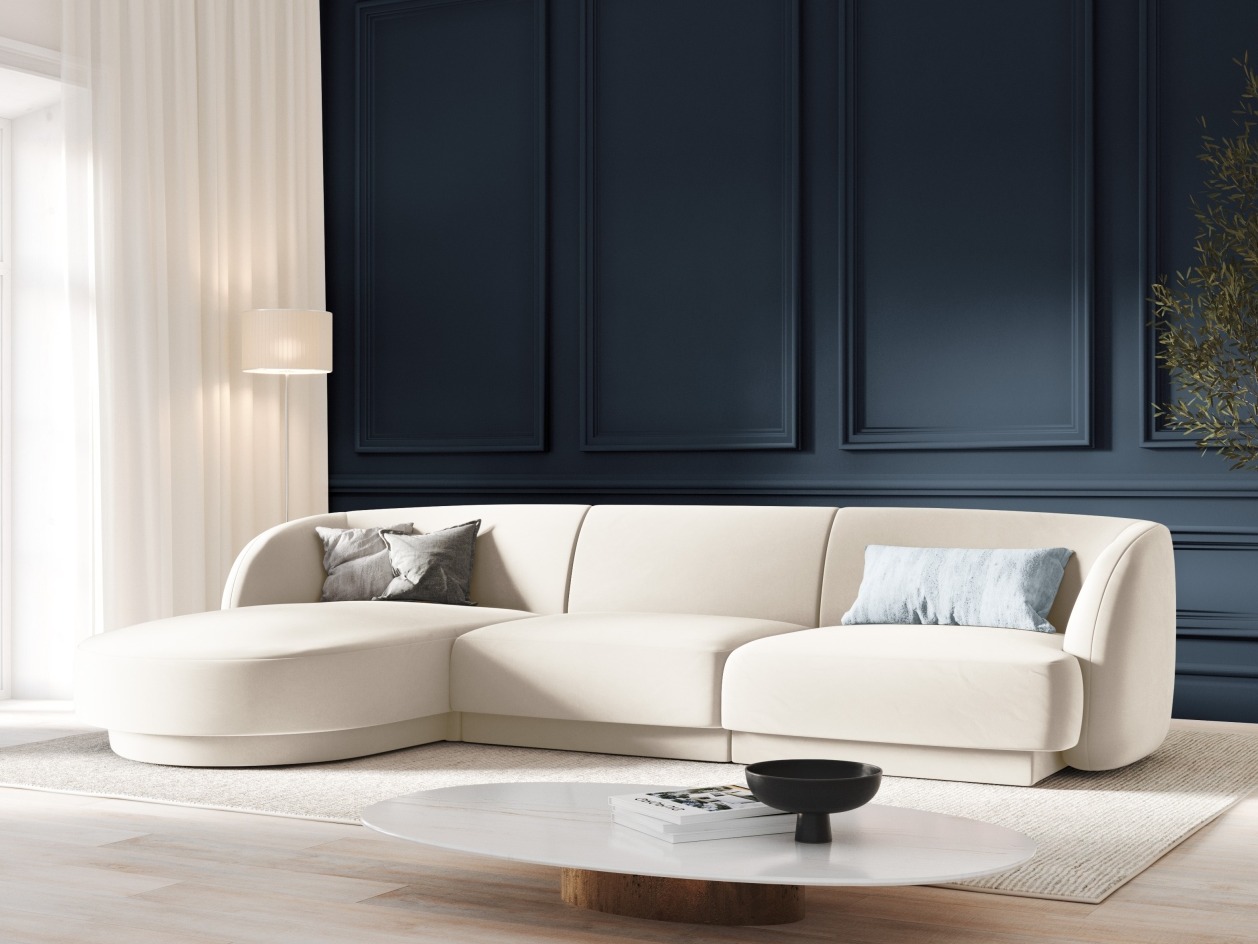 Modularna kotna sedežna garnitura Tivlomi 102 (Bluvel 22)