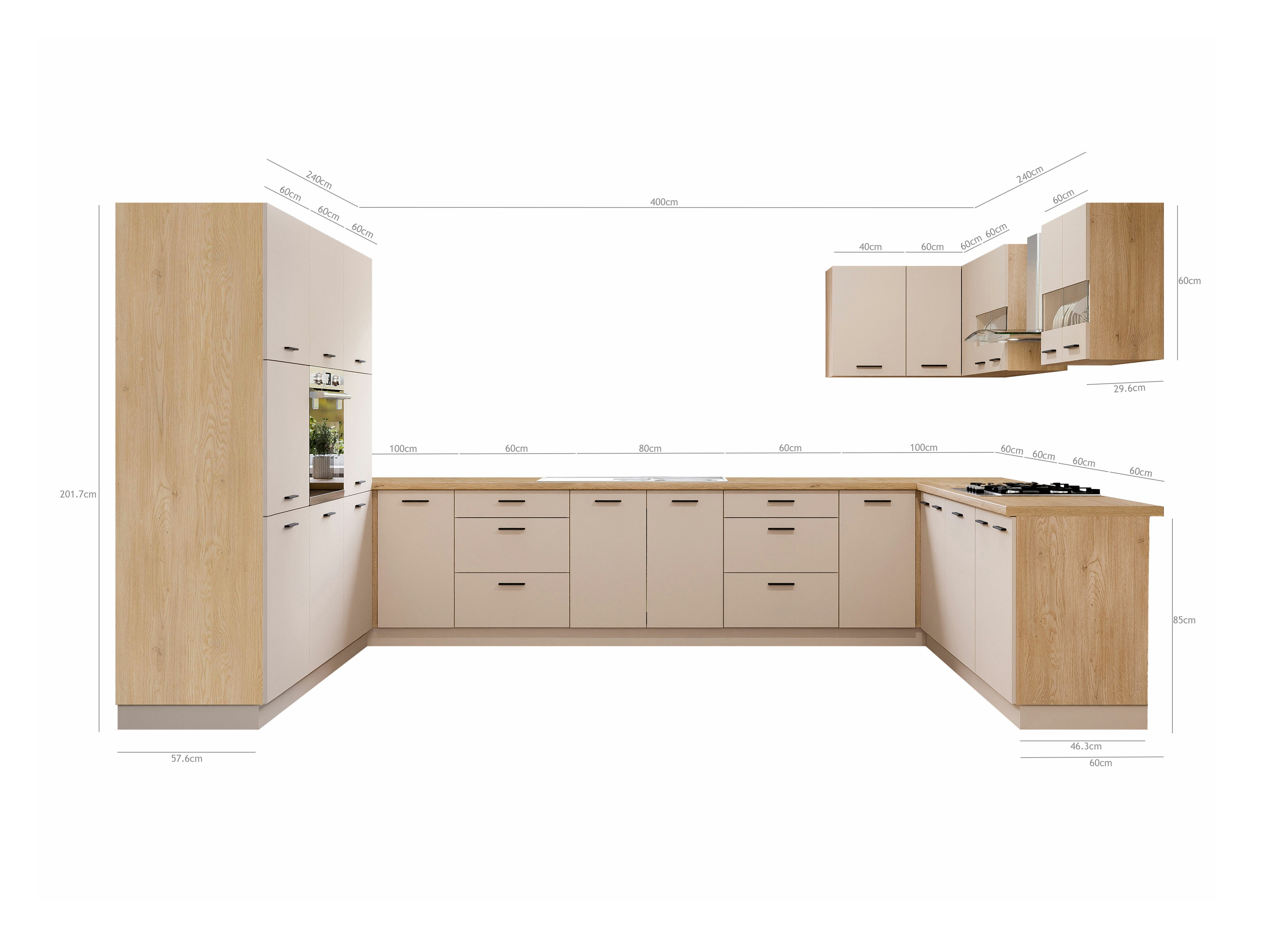 Modularni kuhinjski komplet Ati Cashmere 134