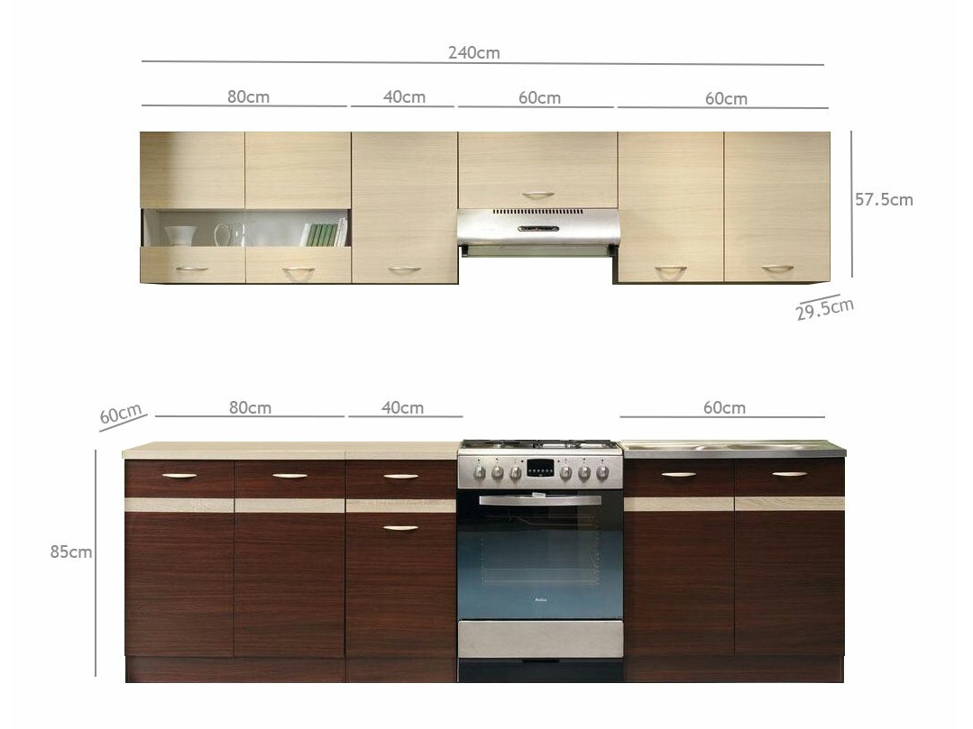 Modularni kuhinjski komplet Eli Mix 102