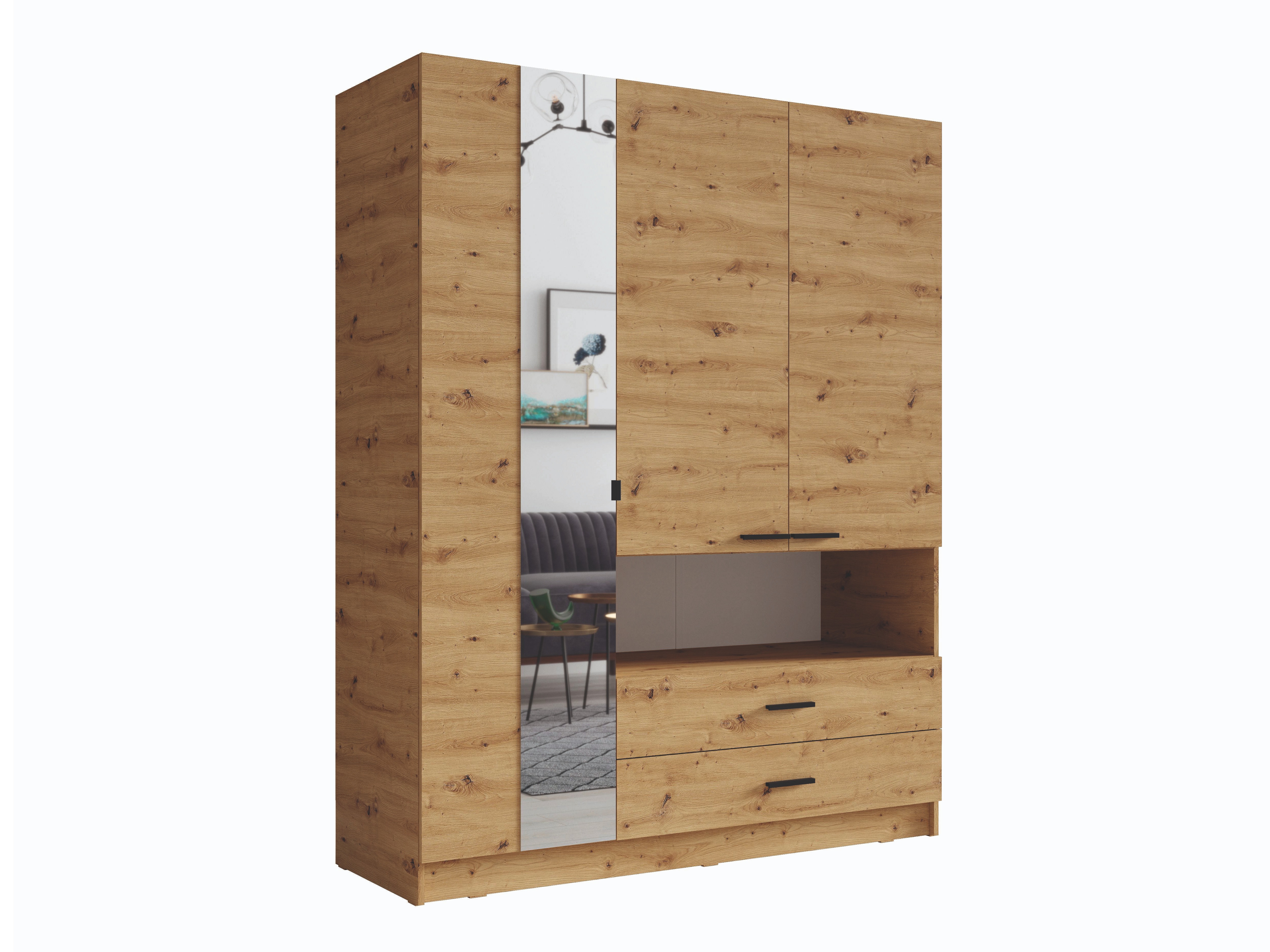 Garderobna omara Baytown 102 (Artisan hrast)