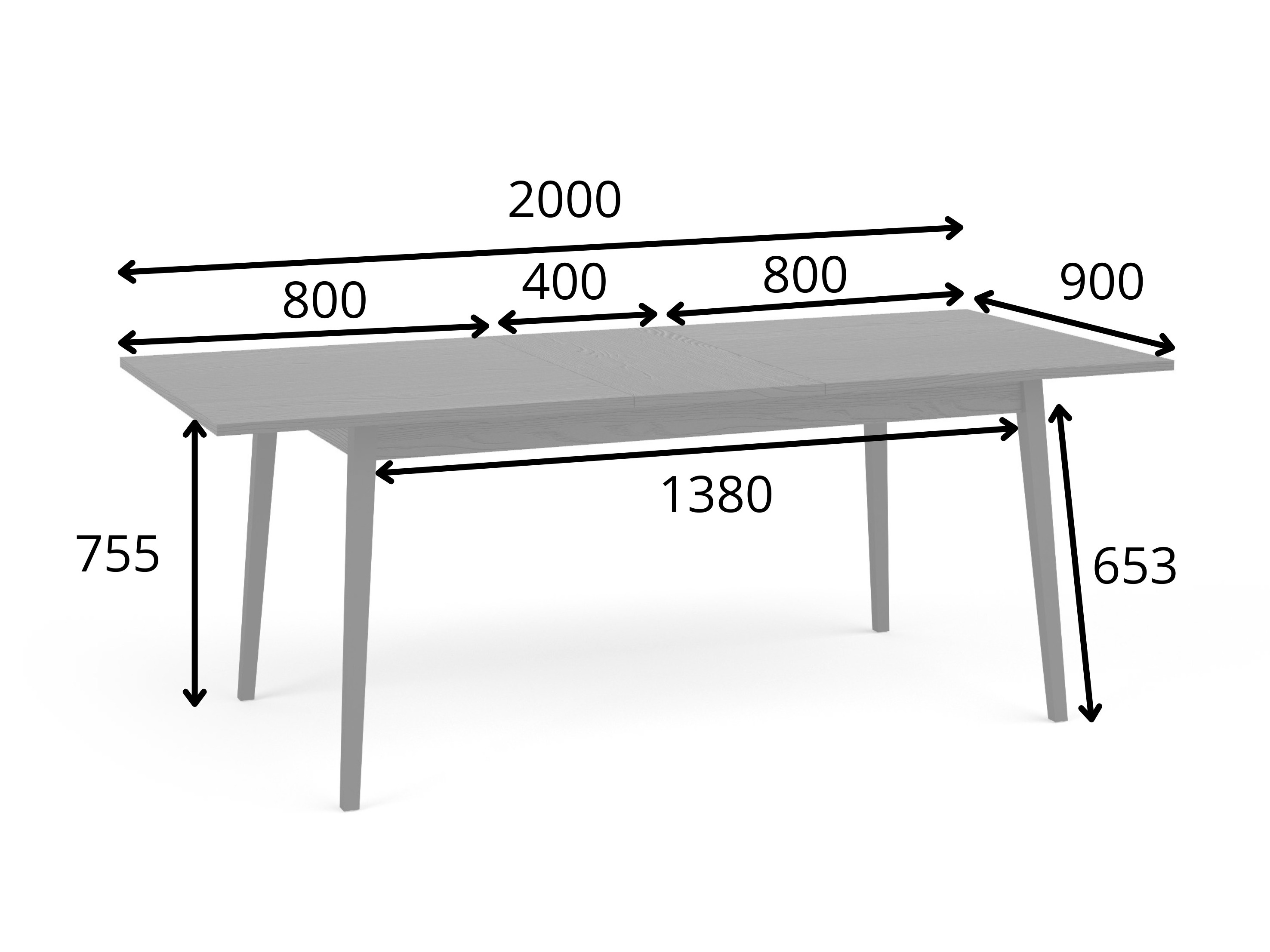 Miza Morsono 105 (Hrast)