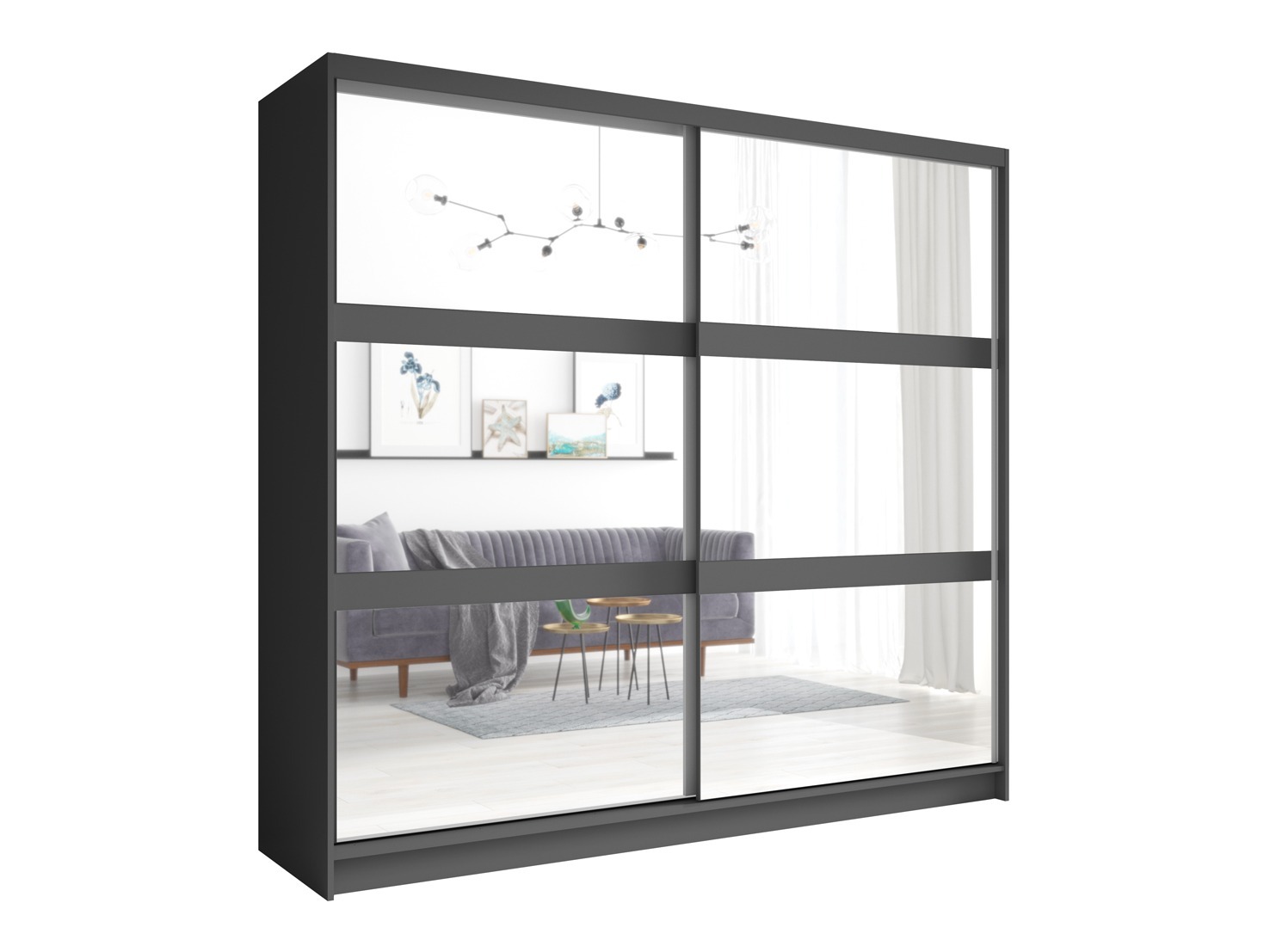 Komplet spalnic Odecira 104 (Grafit)