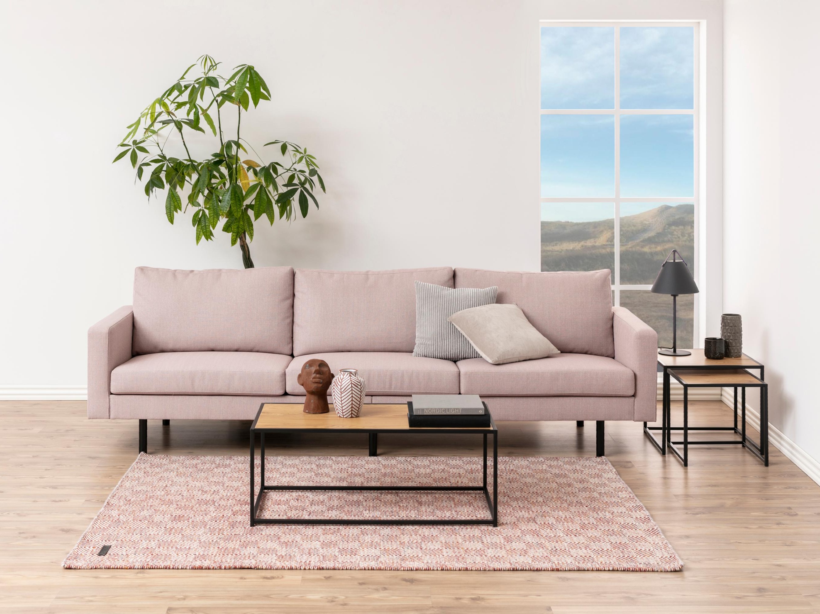 Komplet stranskih mizic Norsica 461 (Divji hrast + Črna)