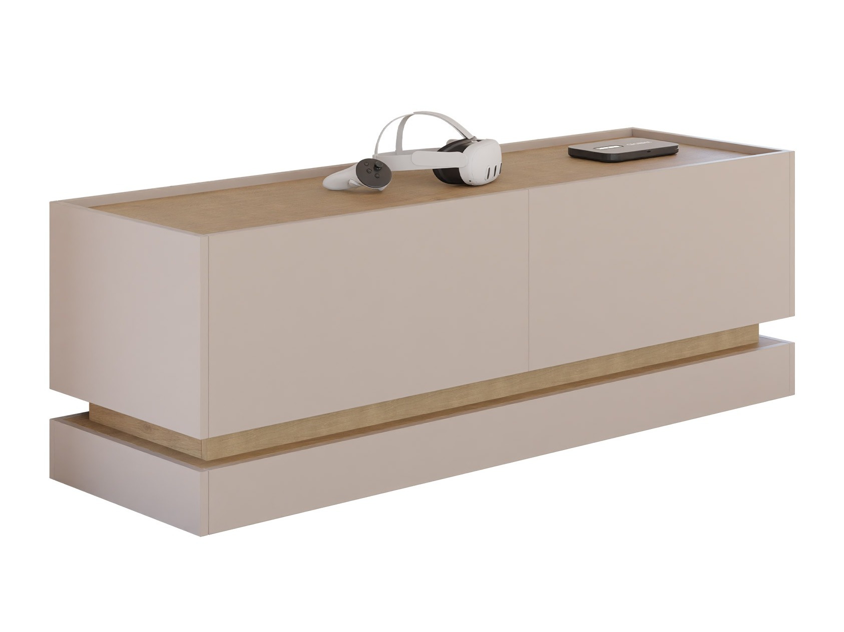 TV-omarica Comfivo Dalvenu 105 (Svetlo rjava + Hrast)