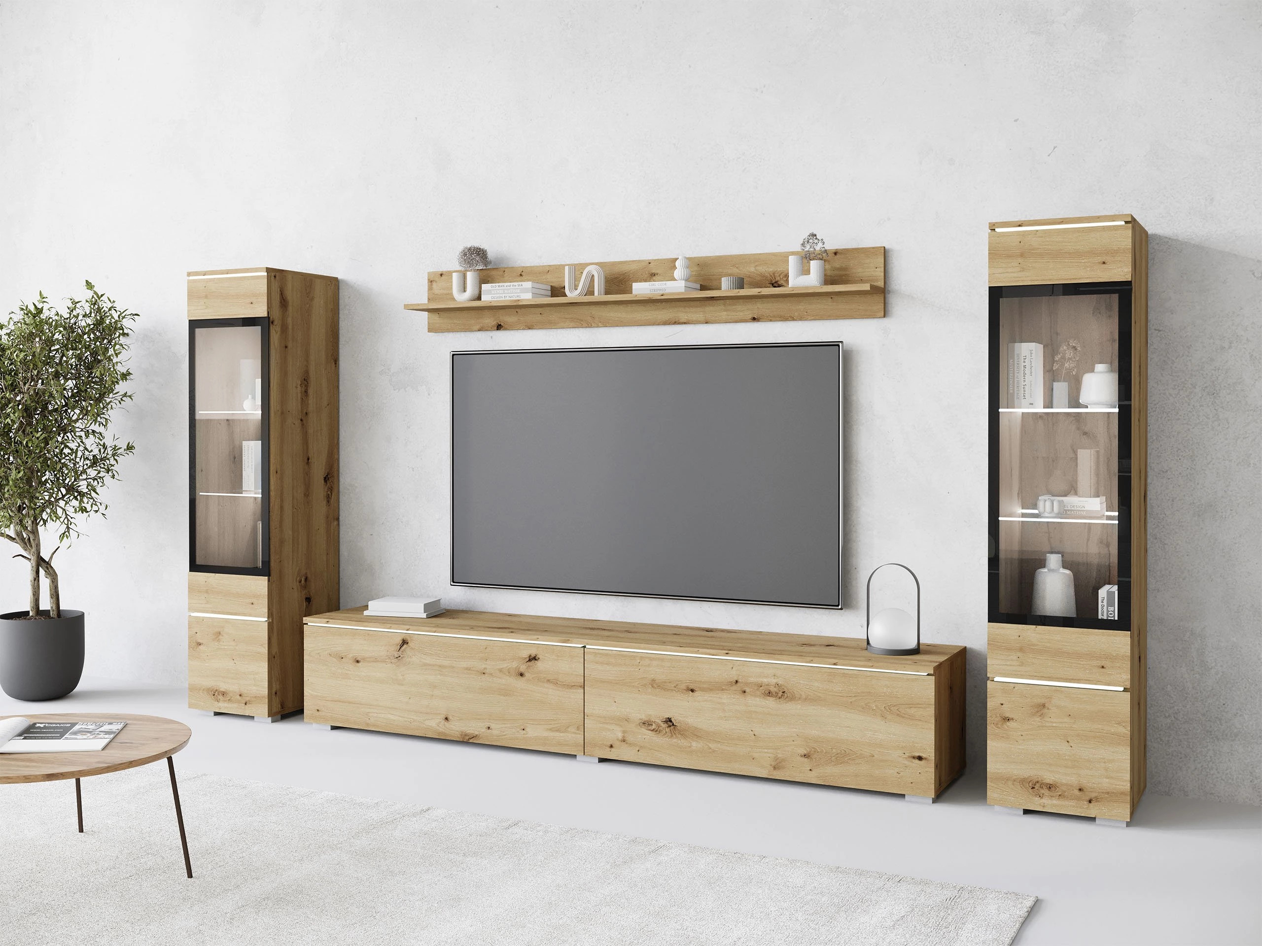 Komplet za dnevno sobo Mirfivo 101 (Artisan hrast)