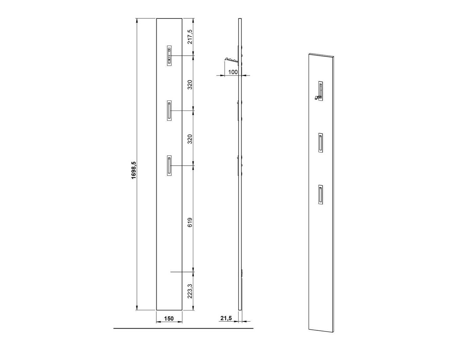 Komplet za predsobo Cirsale 109 (Umazano roza + Navarra hrast)