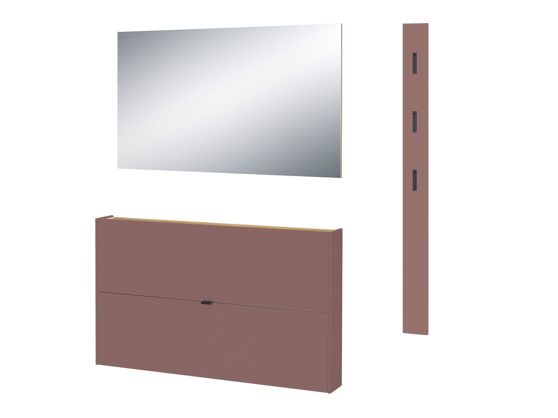 Obešalnik Cirsale 100 (Umazano roza)