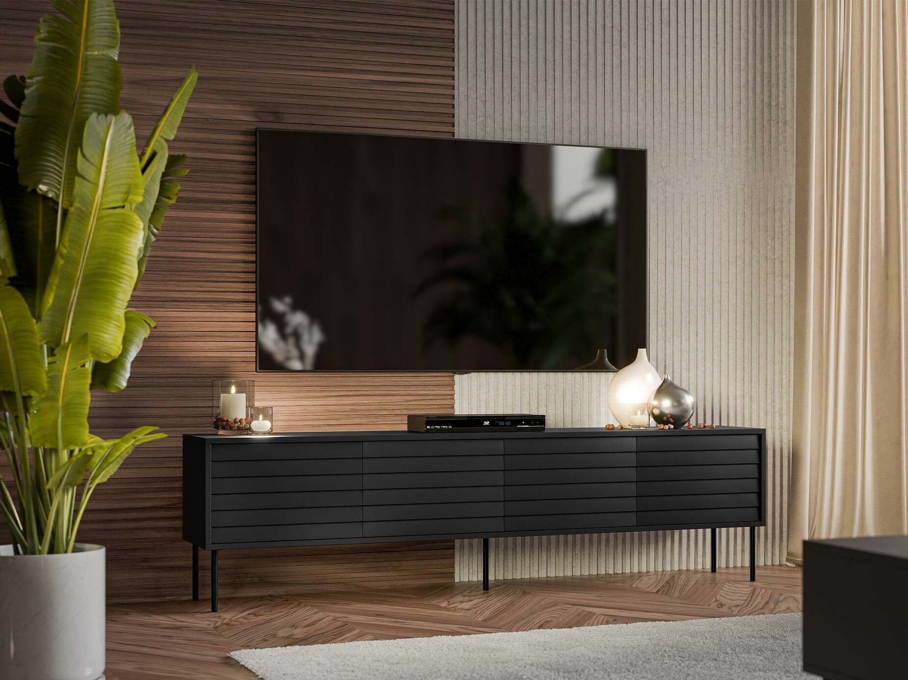 TV-omarica Flosoru 105 (Črna)