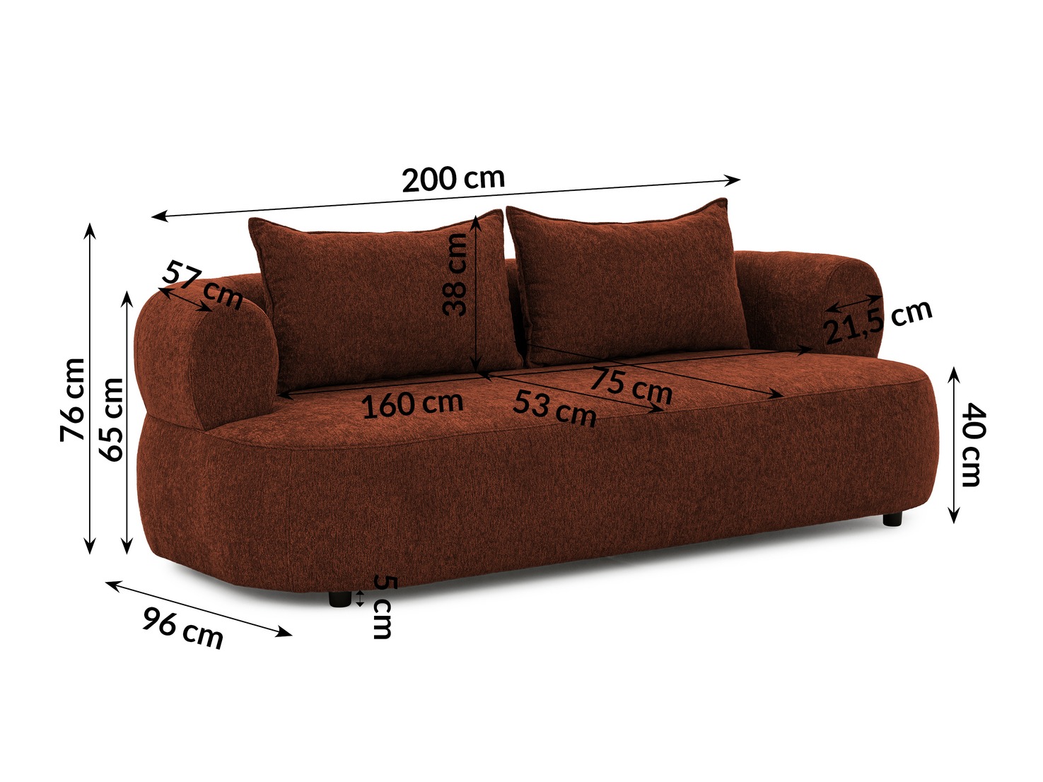 Kavč Rocklin 103 (Toro 155)