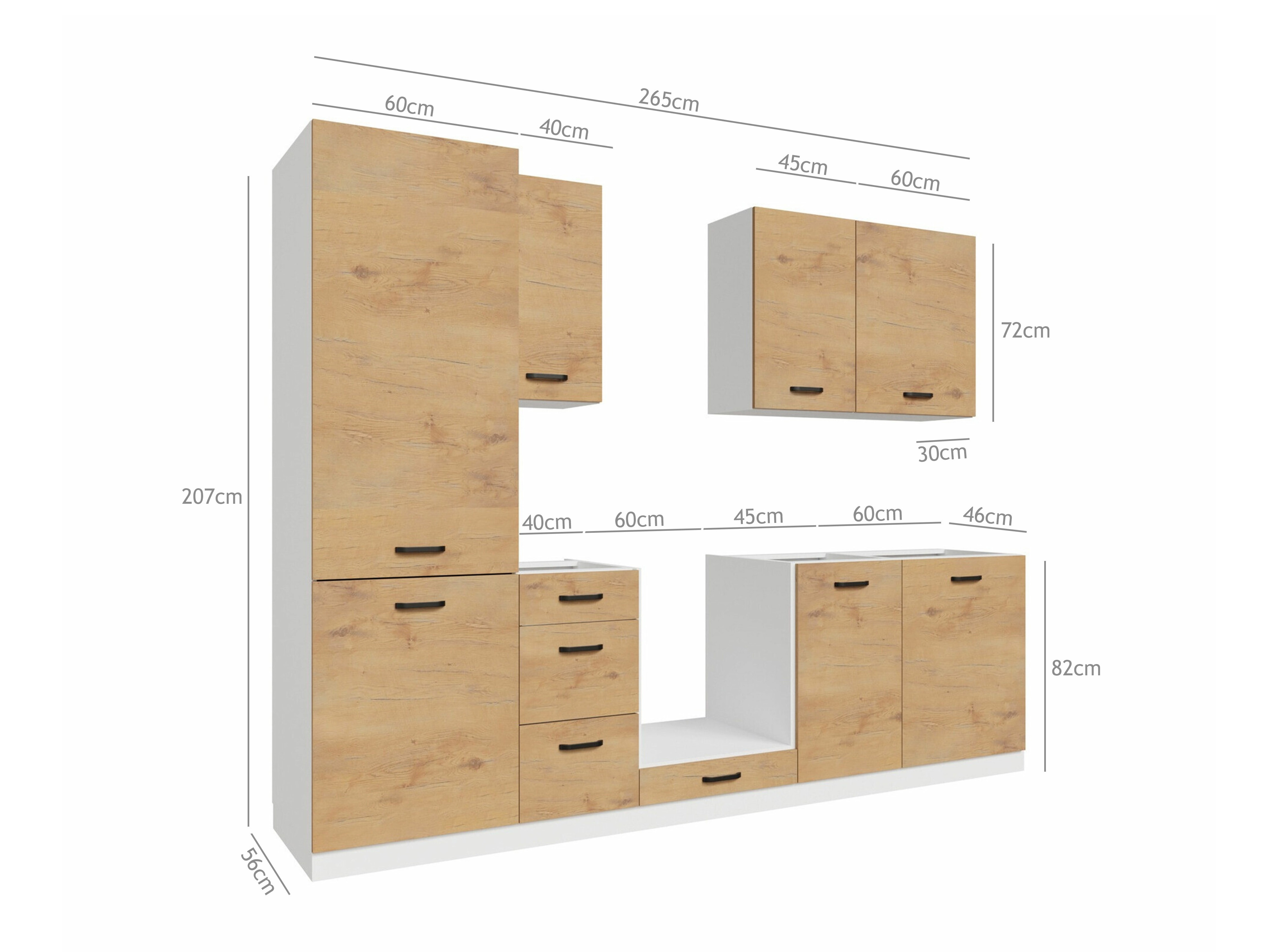 Modularni kuhinjski komplet Amper Lancelot 169