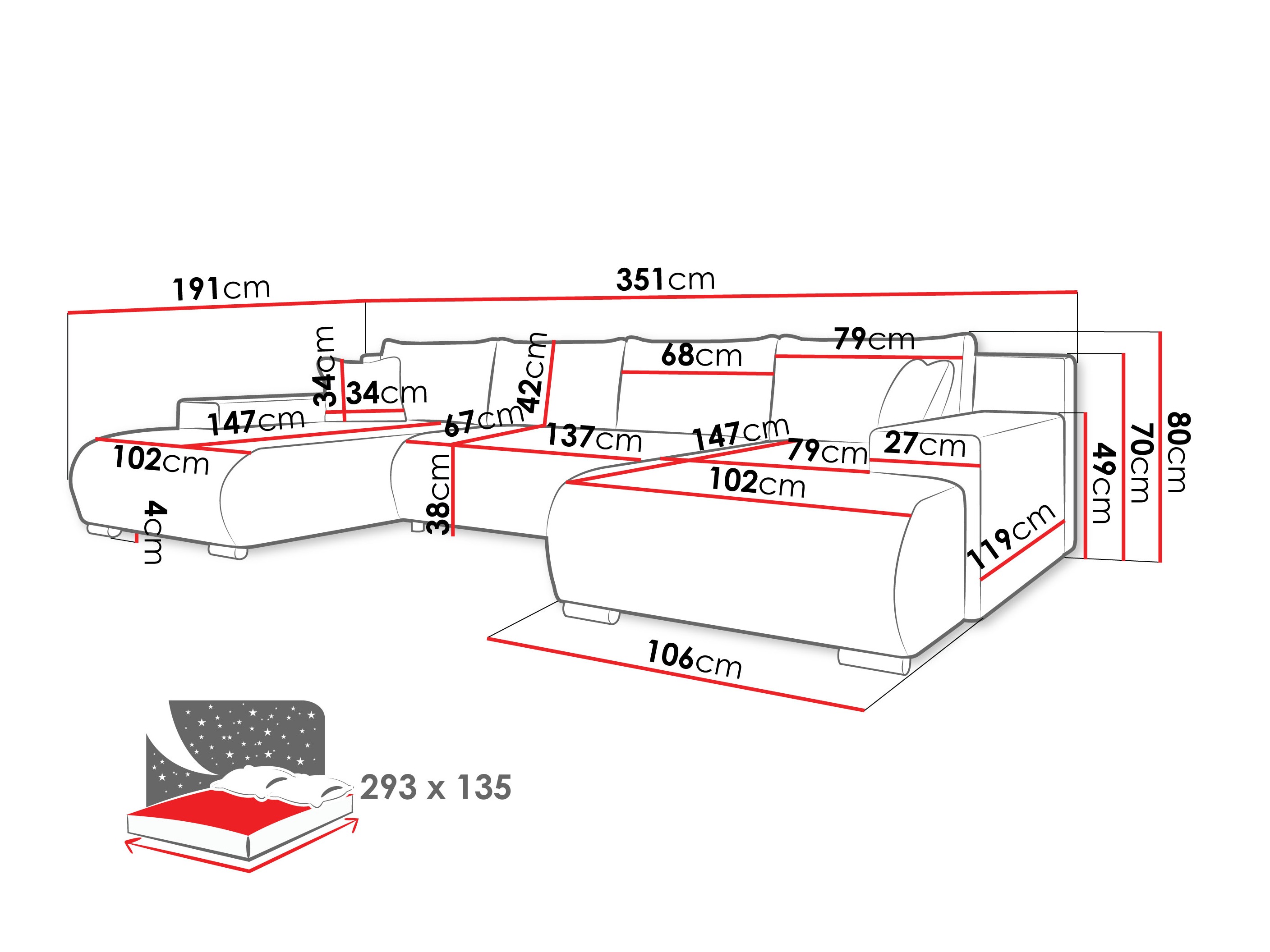 Kotna garnitura Comfivo Equus (Poso 100)