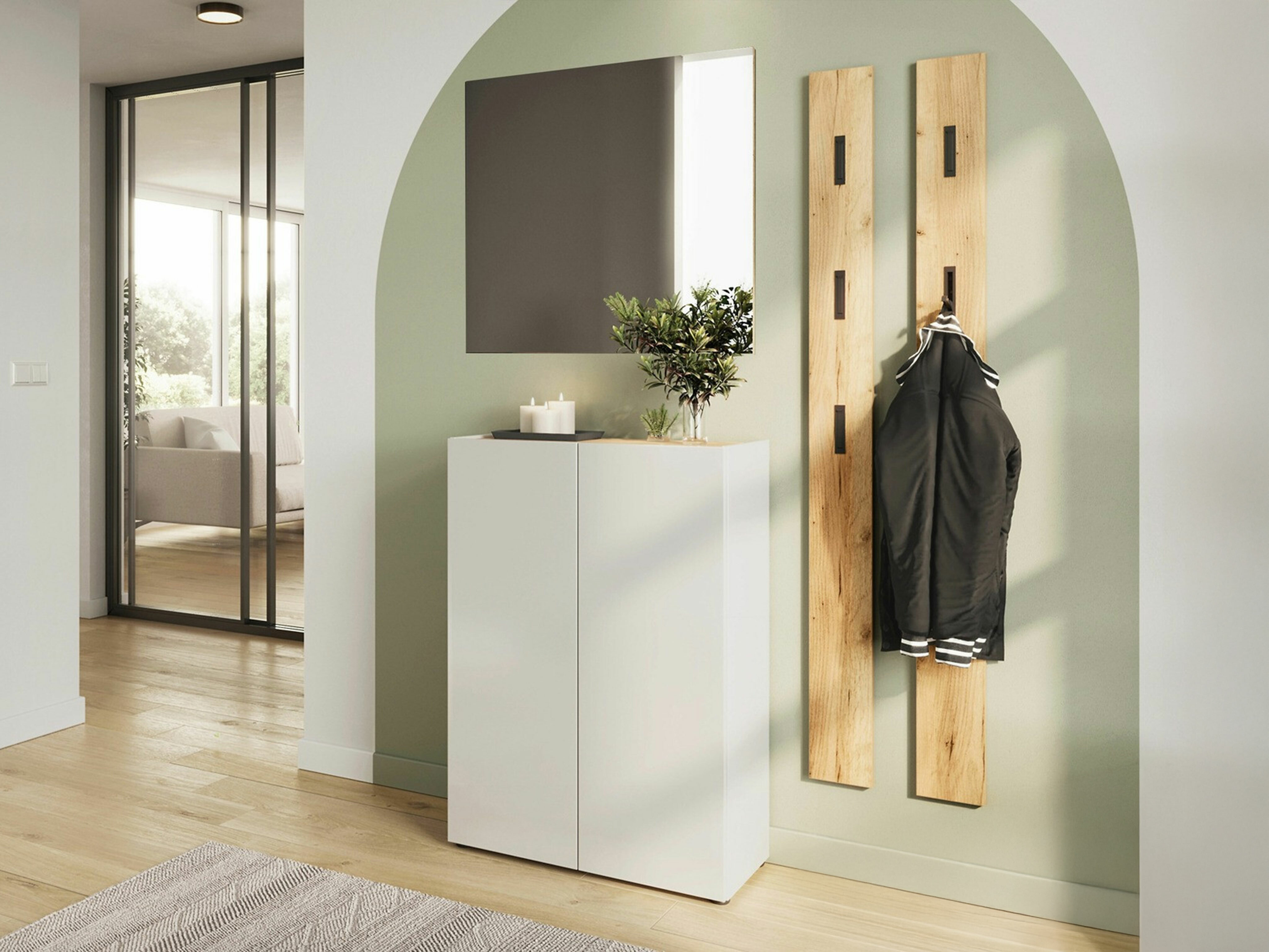 Komplet za predsobo Lircamu 102 (Bela)