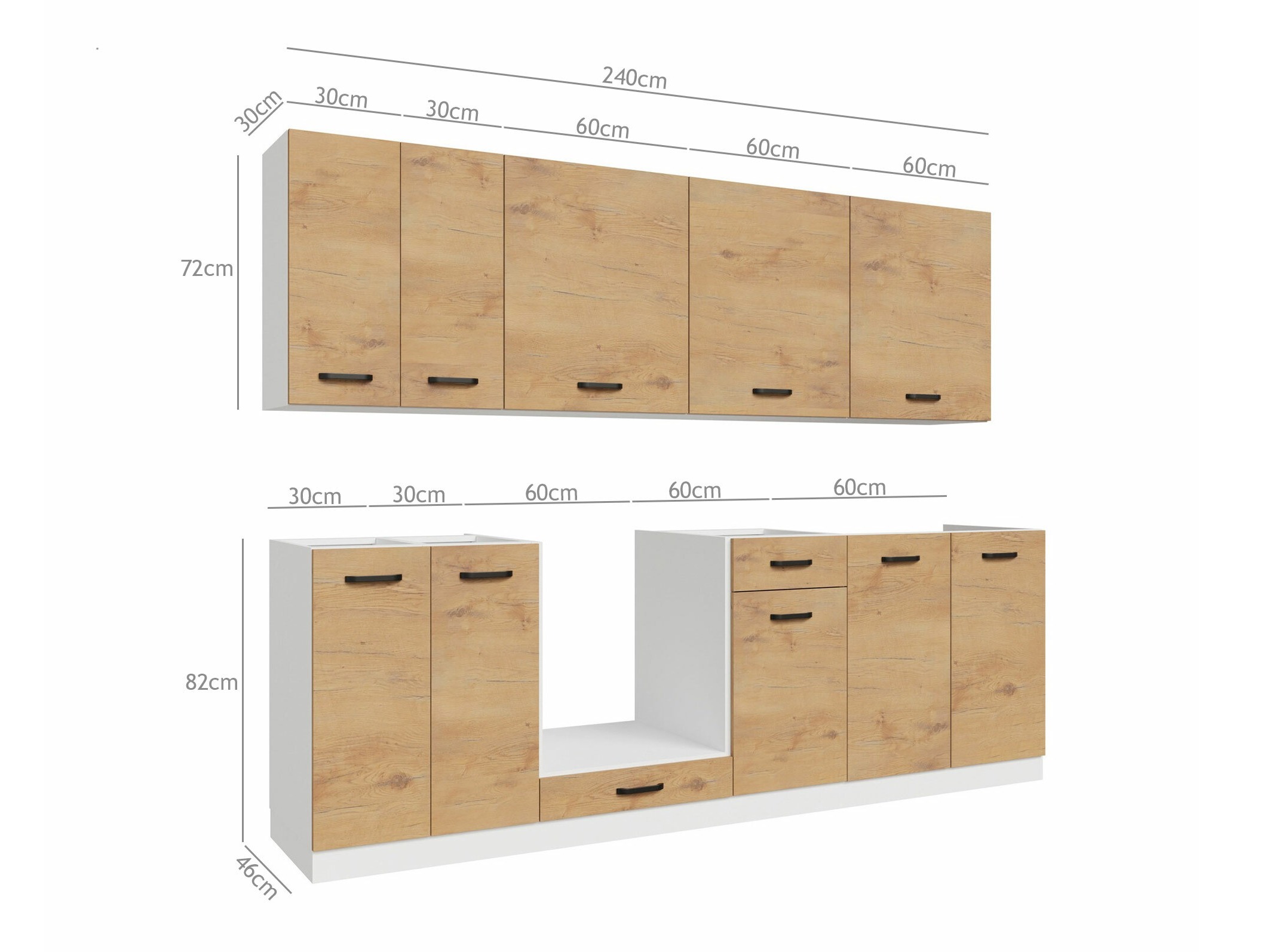 Modularni kuhinjski komplet Amper Lancelot 170