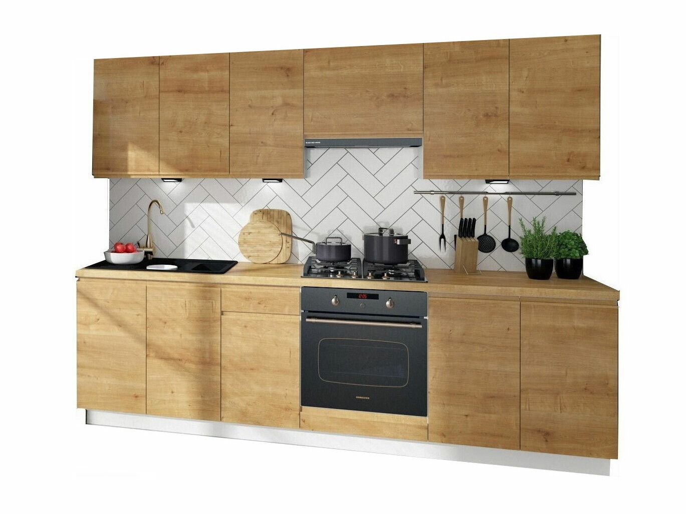 Modularni kuhinjski komplet Soli Oak 157
