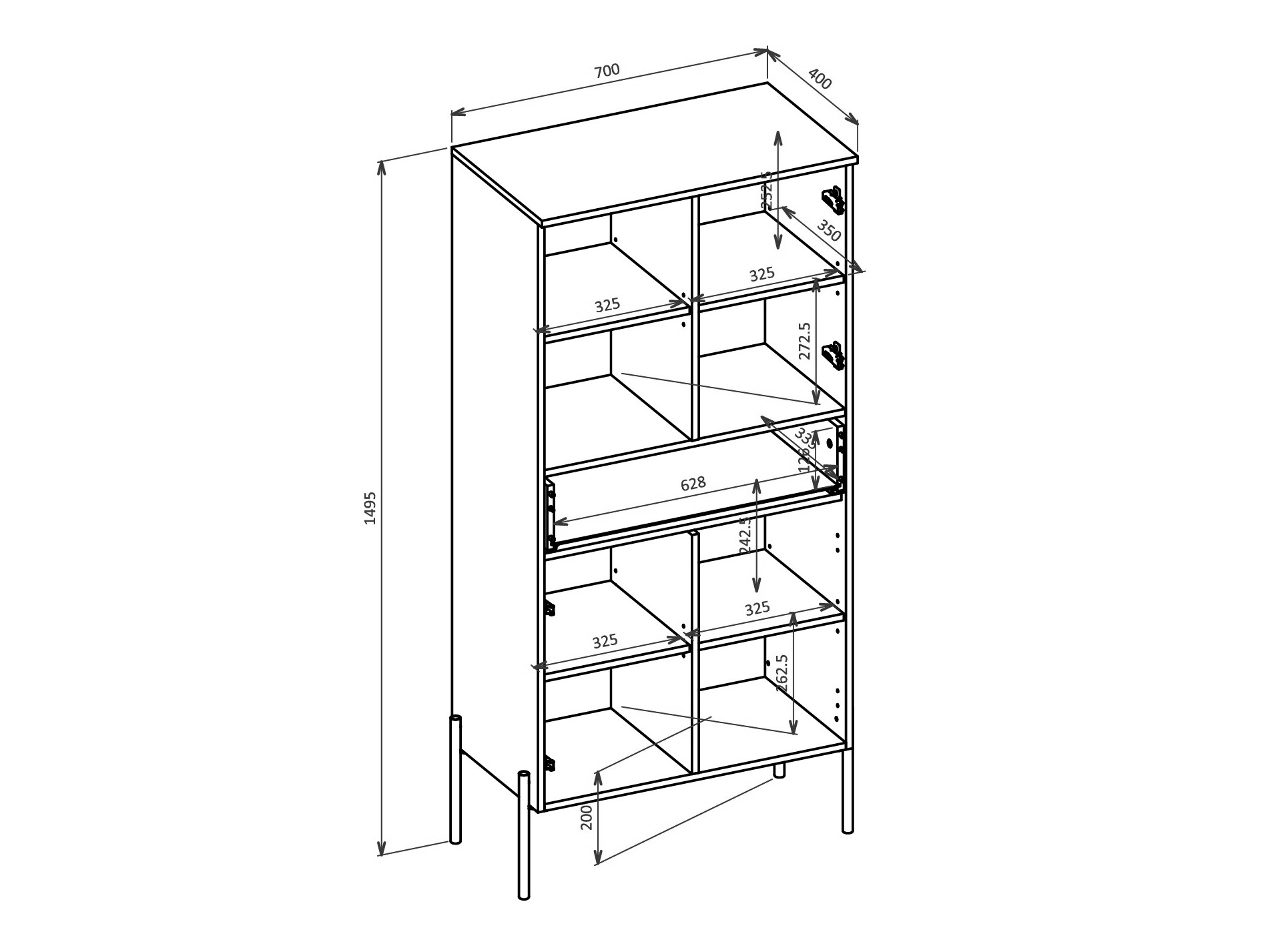 Regal Levtenu 120 (Hrast)
