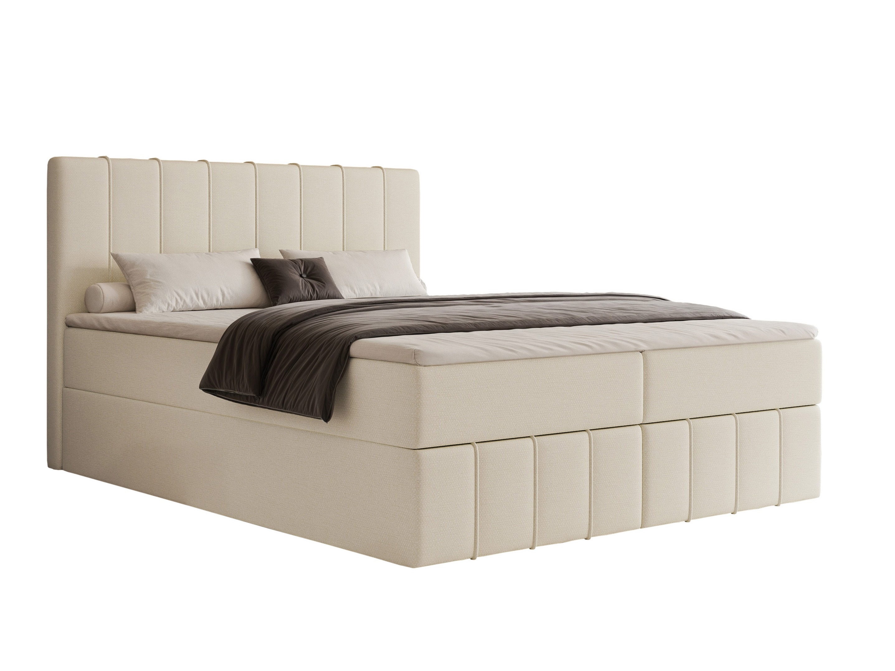 Boxspring postelja Martinez 125 (Lumi 03)