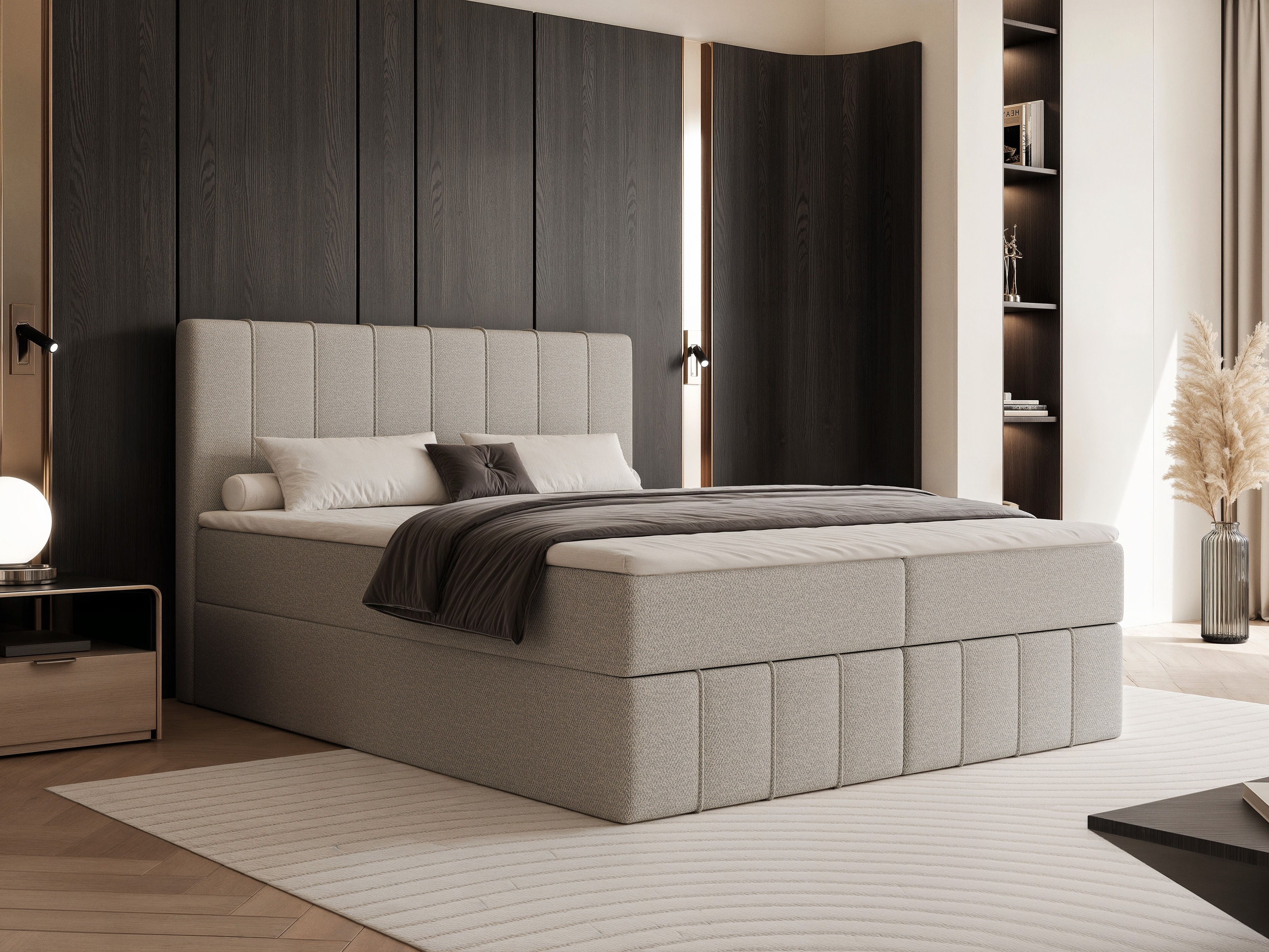 Boxspring postelja Martinez 125 (Lumi 11)