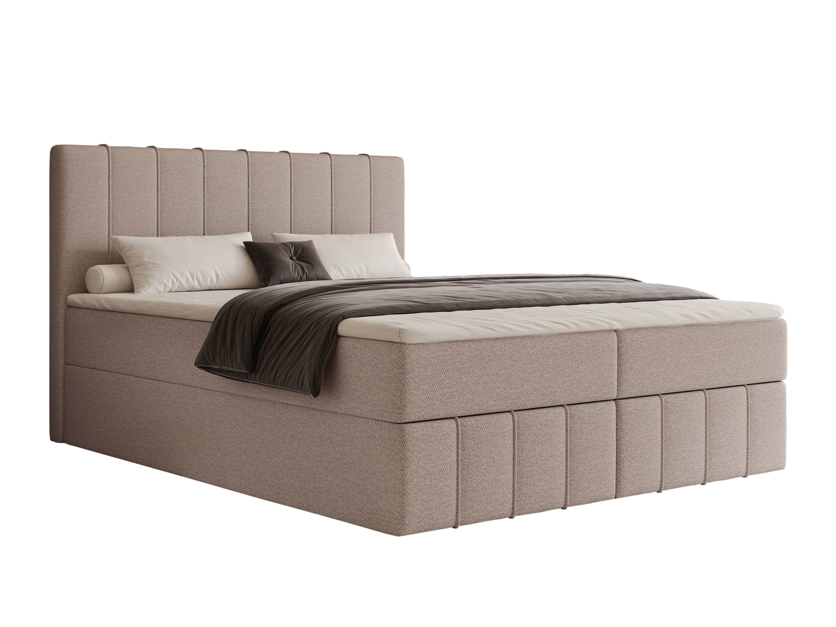 Boxspring postelja Martinez 125 (Lumi 19)