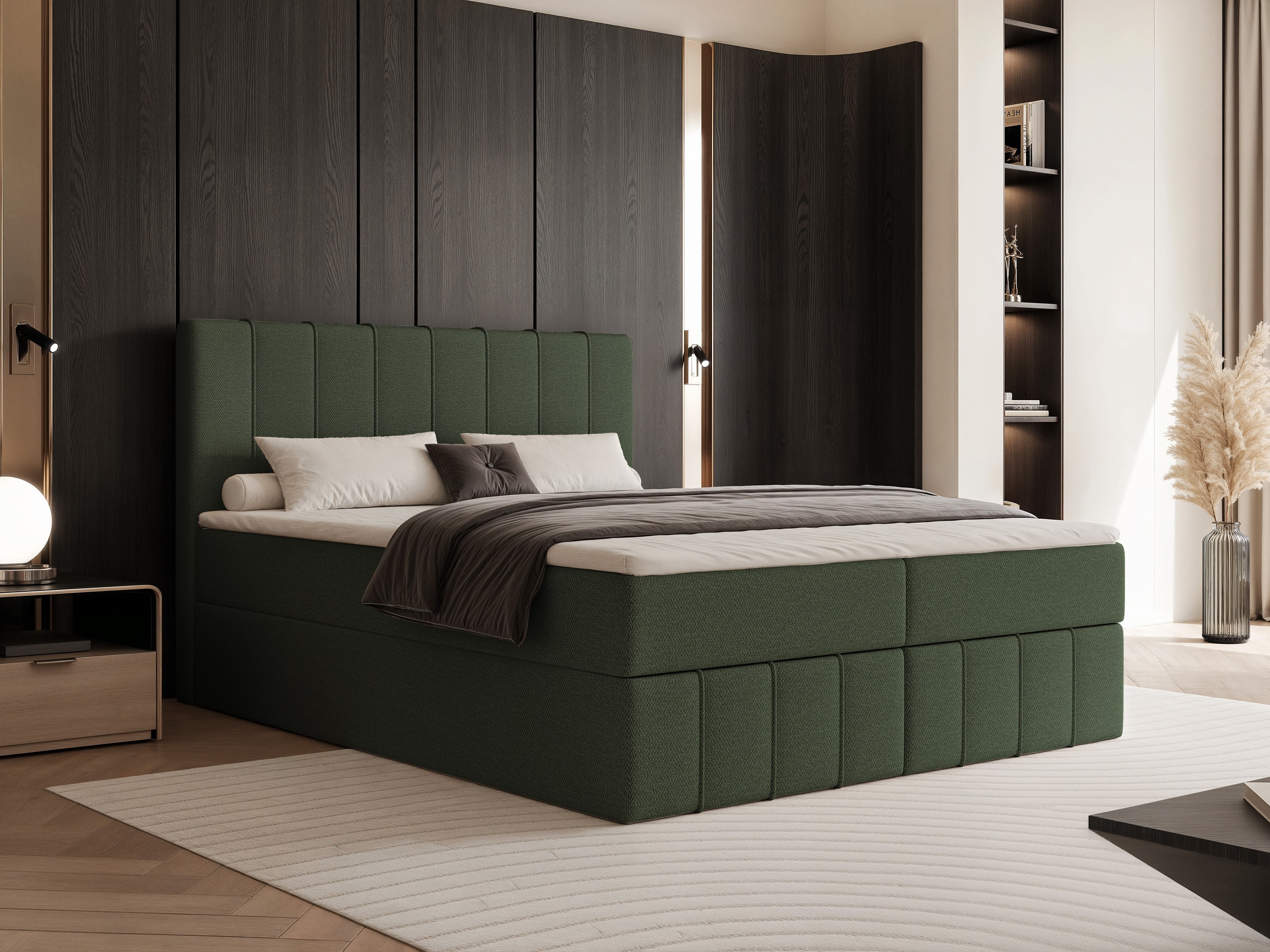 Boxspring postelja Martinez 125 (Lumi 35)