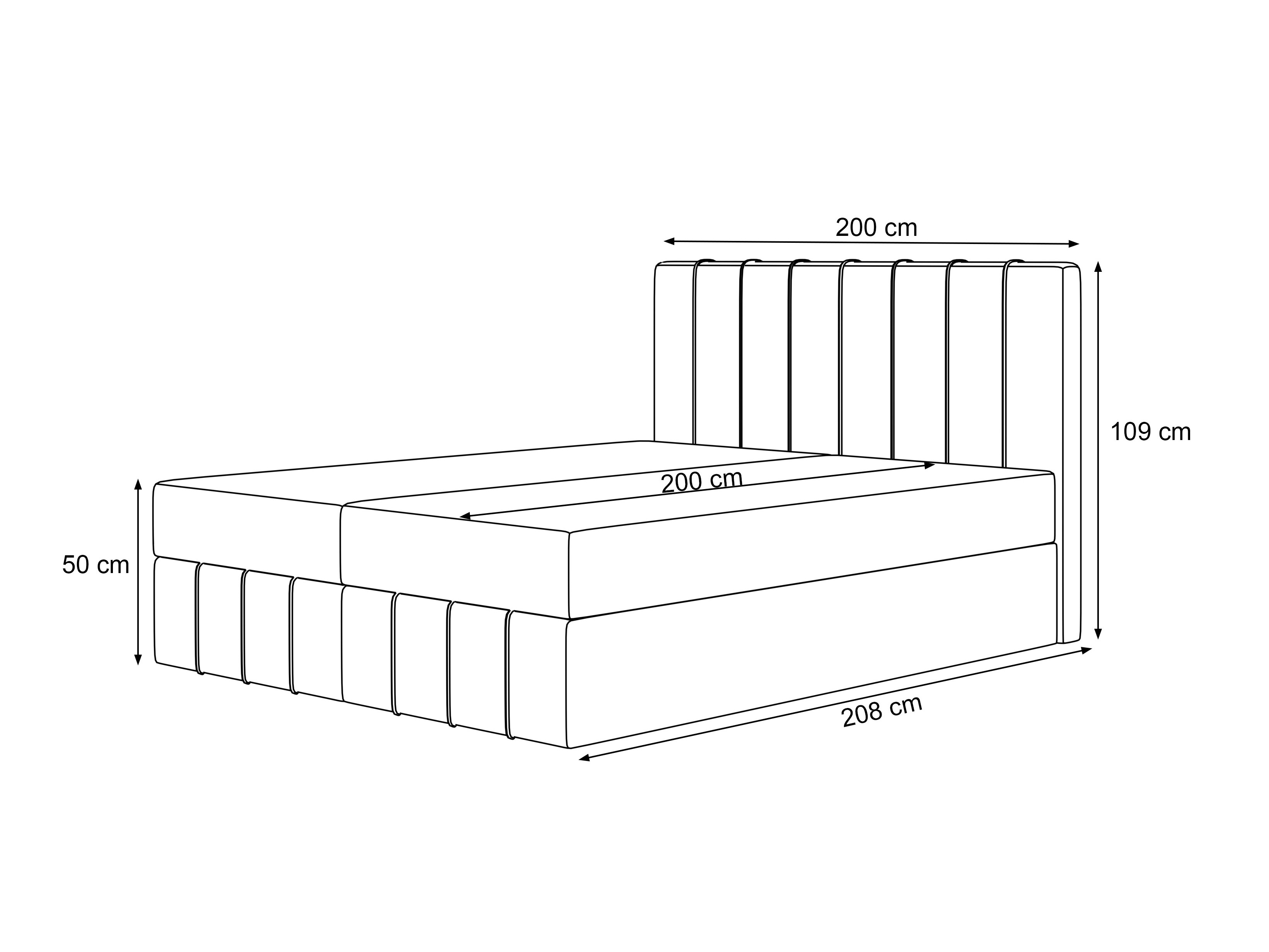 Boxspring postelja Martinez 125 (Melody 02)