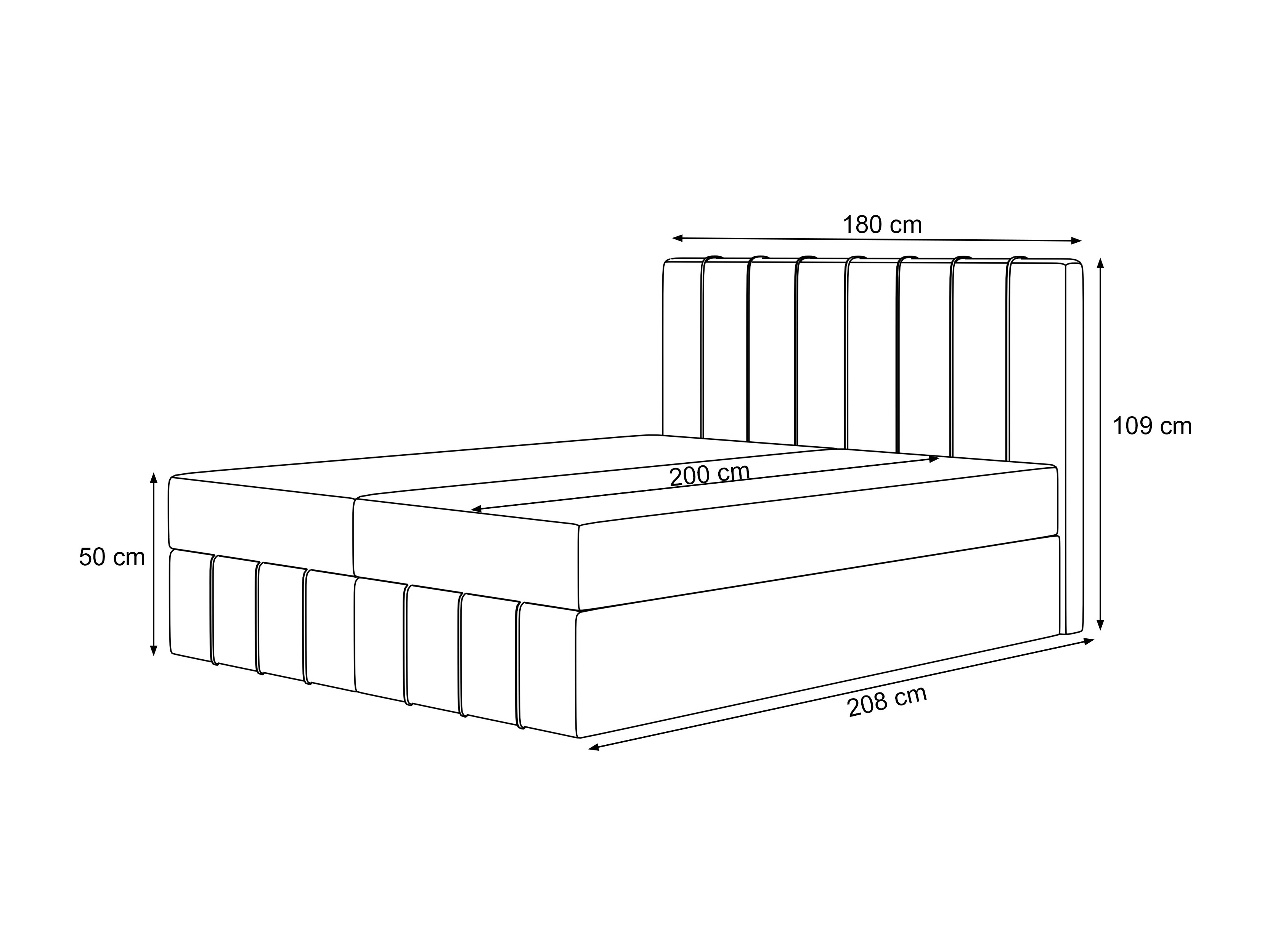 Boxspring postelja Martinez 125 (Melody 13)