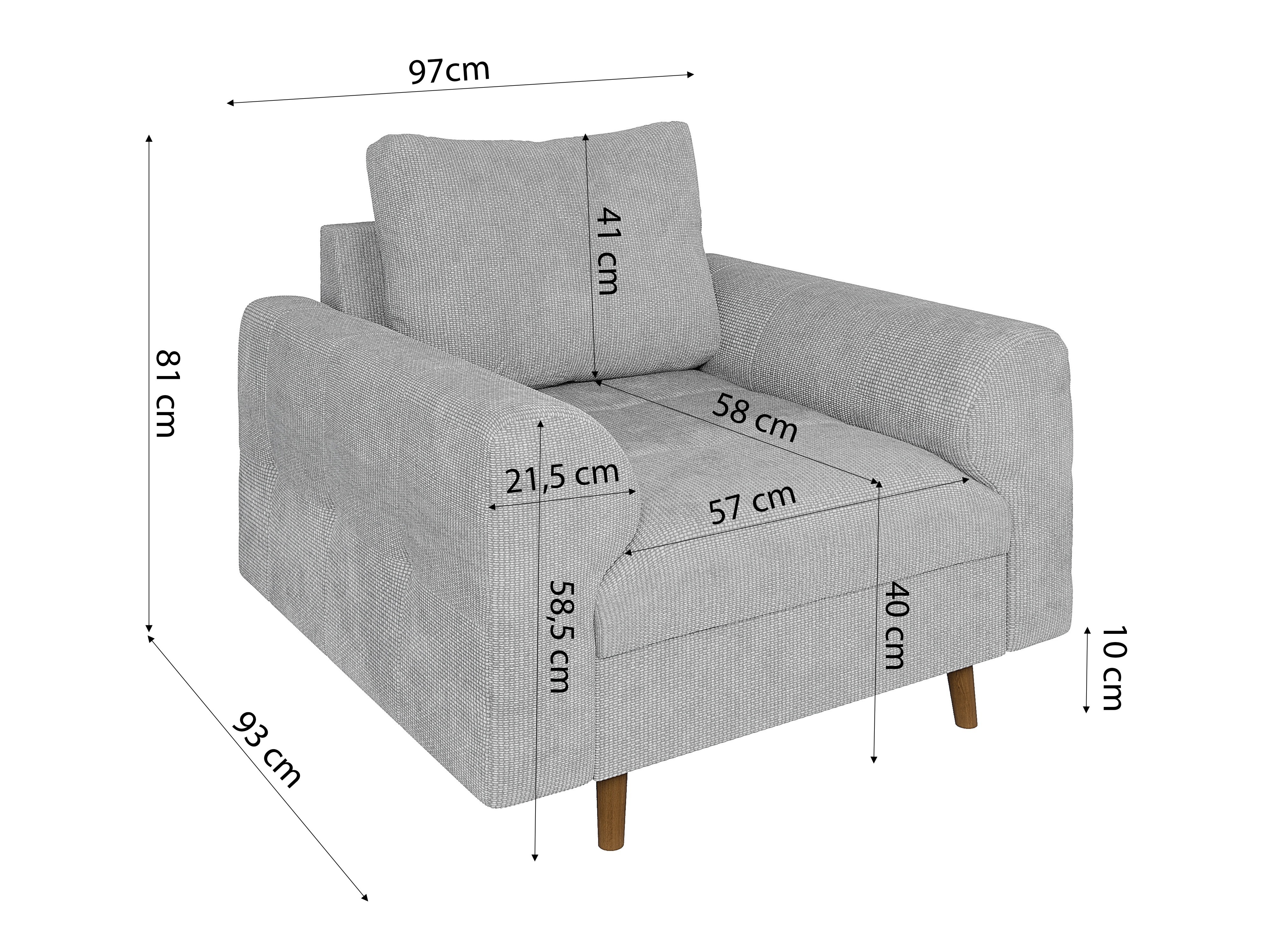Komplet oblazinjenega pohištva Elbmori 106 (Flow 16)