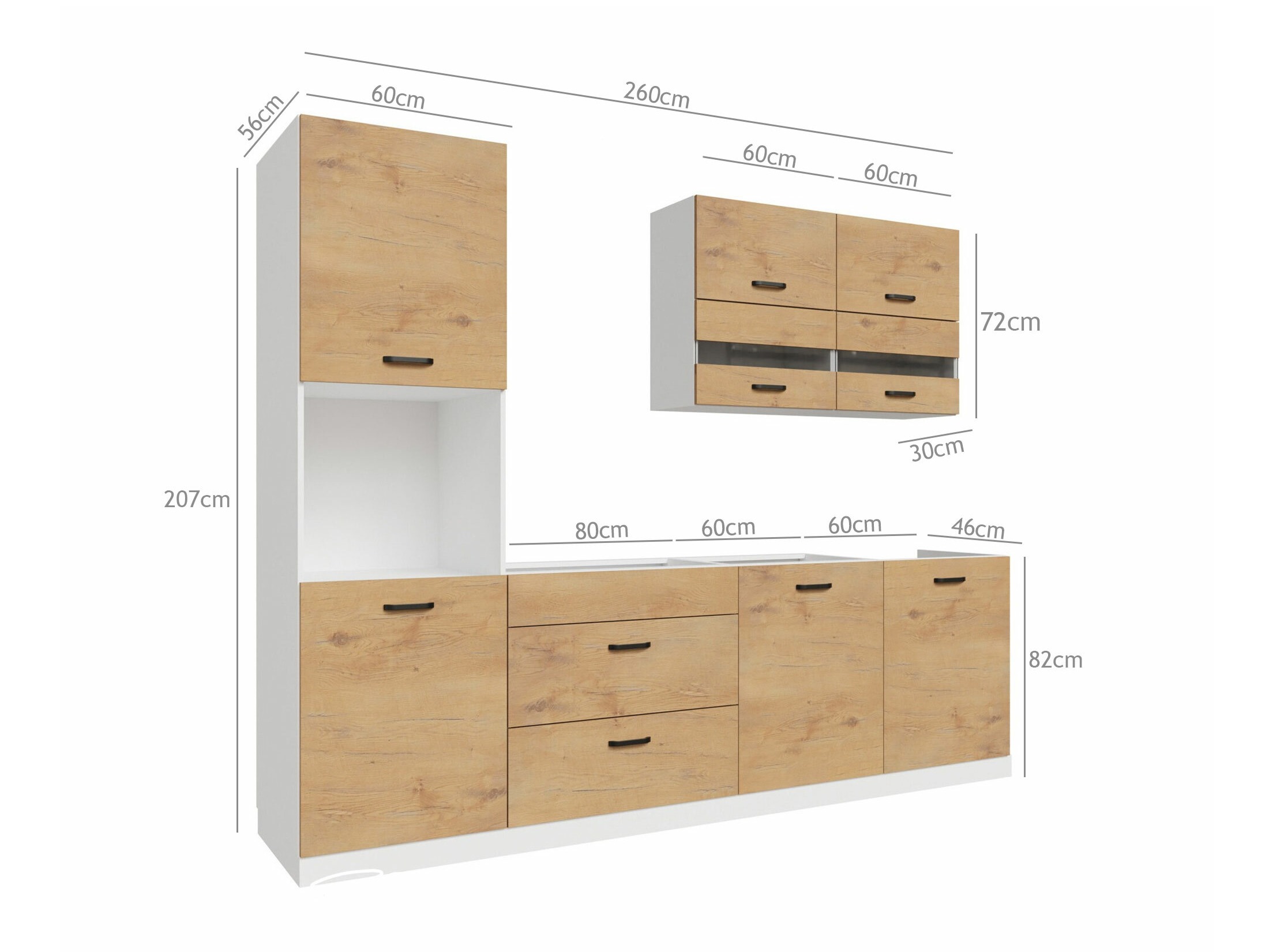 Modularni kuhinjski komplet Amper Lancelot 171