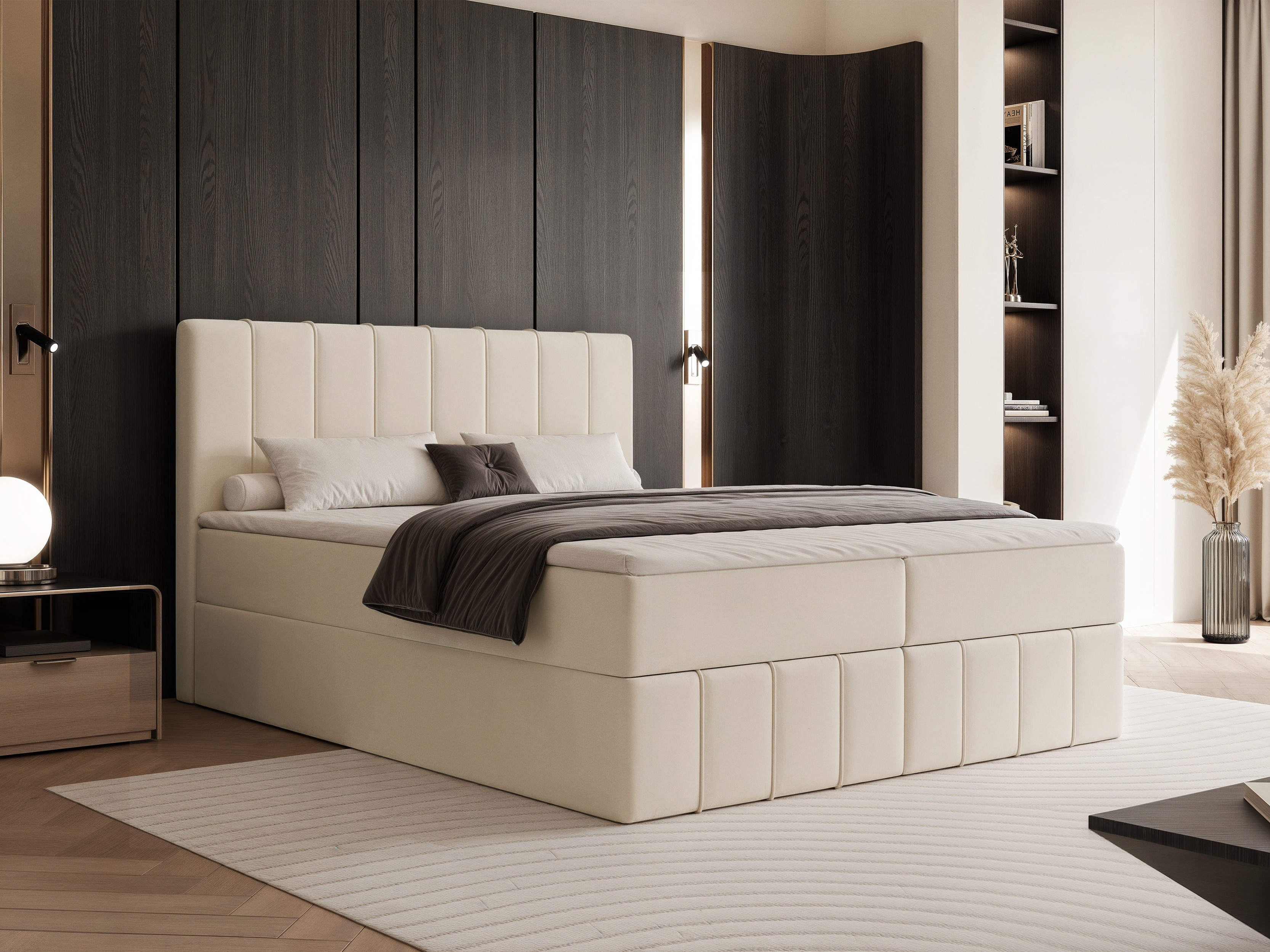 Boxspring postelja Martinez 125 (Piano 02)