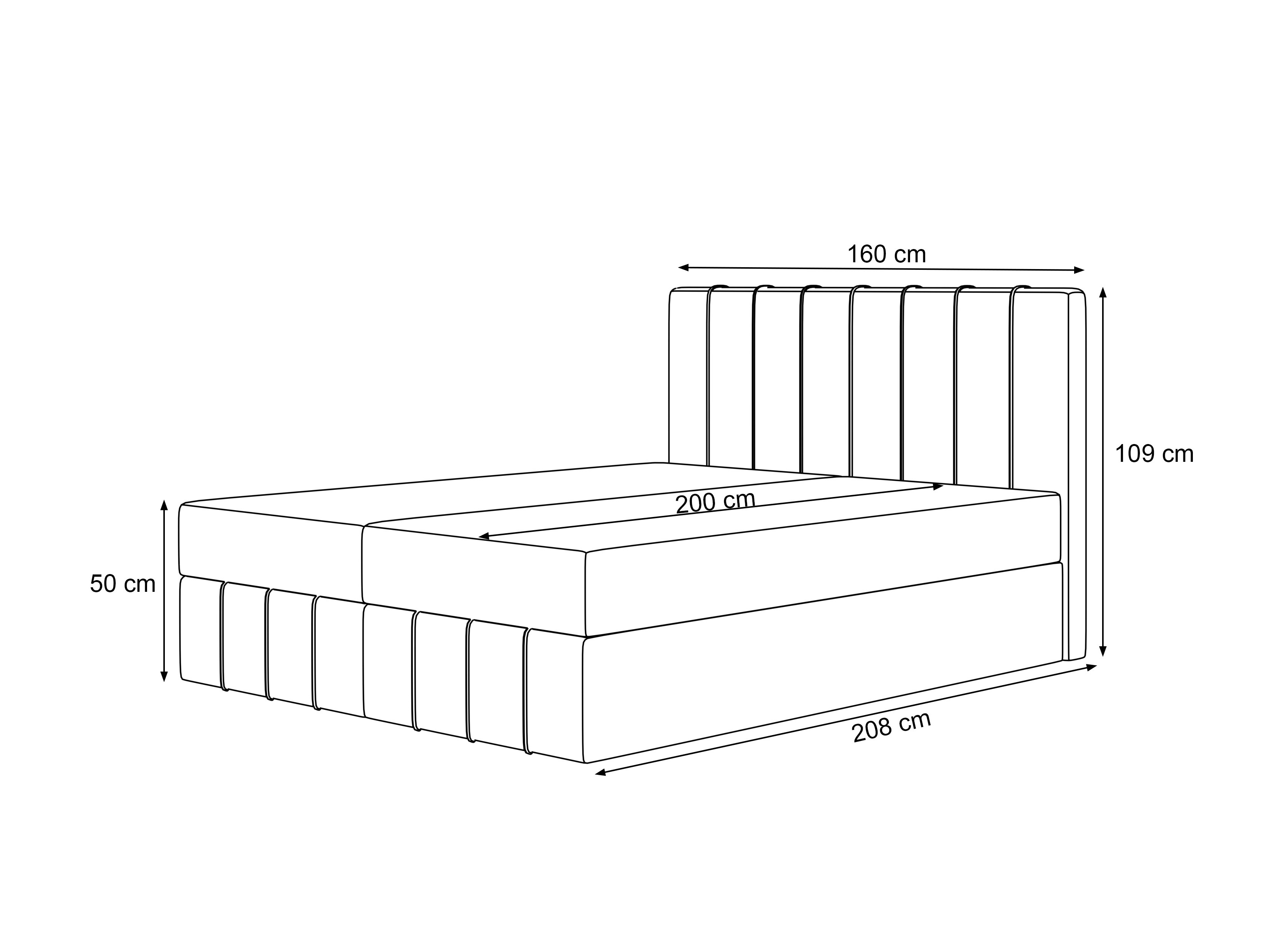 Boxspring postelja Martinez 125 (Piano 26)