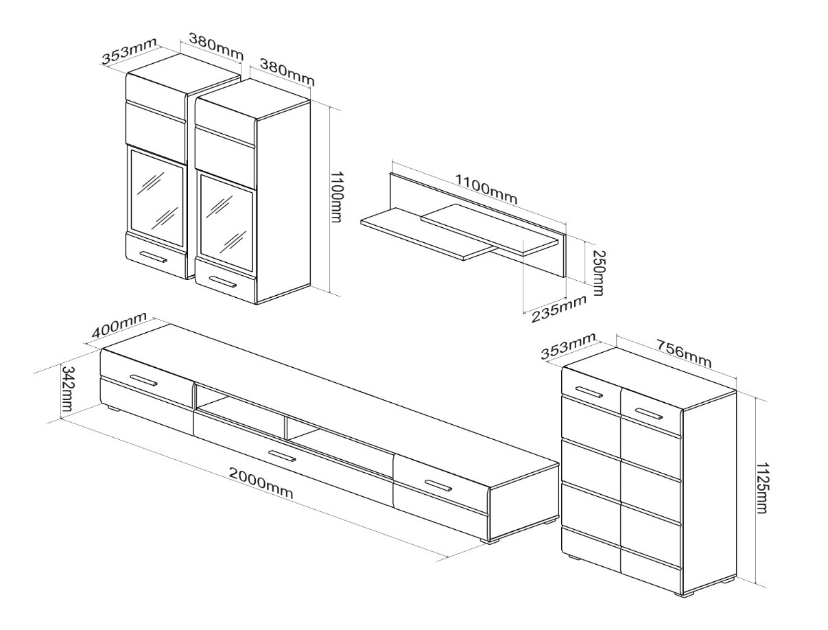 Komplet za dnevno sobo Houston 2085