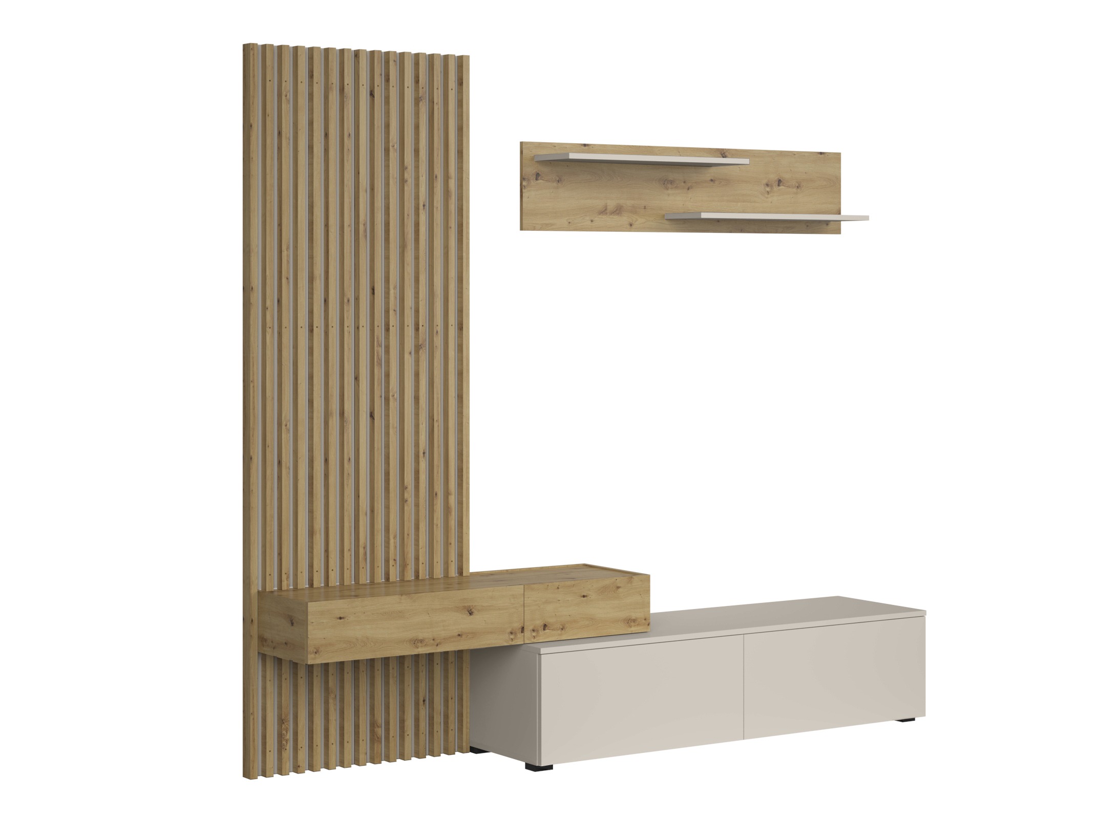 Komplet za dnevno sobo Houston 2086 (Artisan hrast + Kašmir)