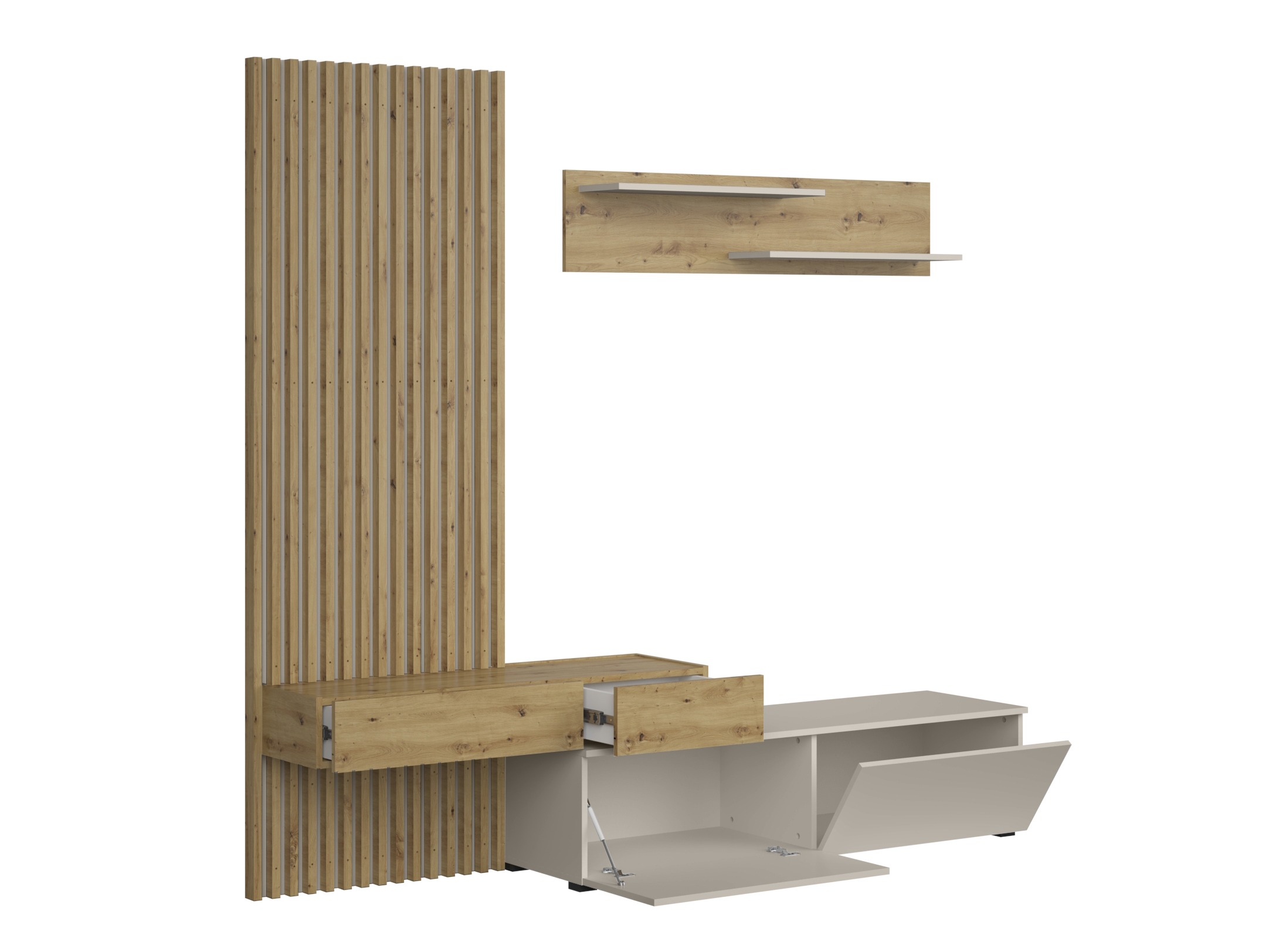 Komplet za dnevno sobo Houston 2086 (Artisan hrast + Kašmir)