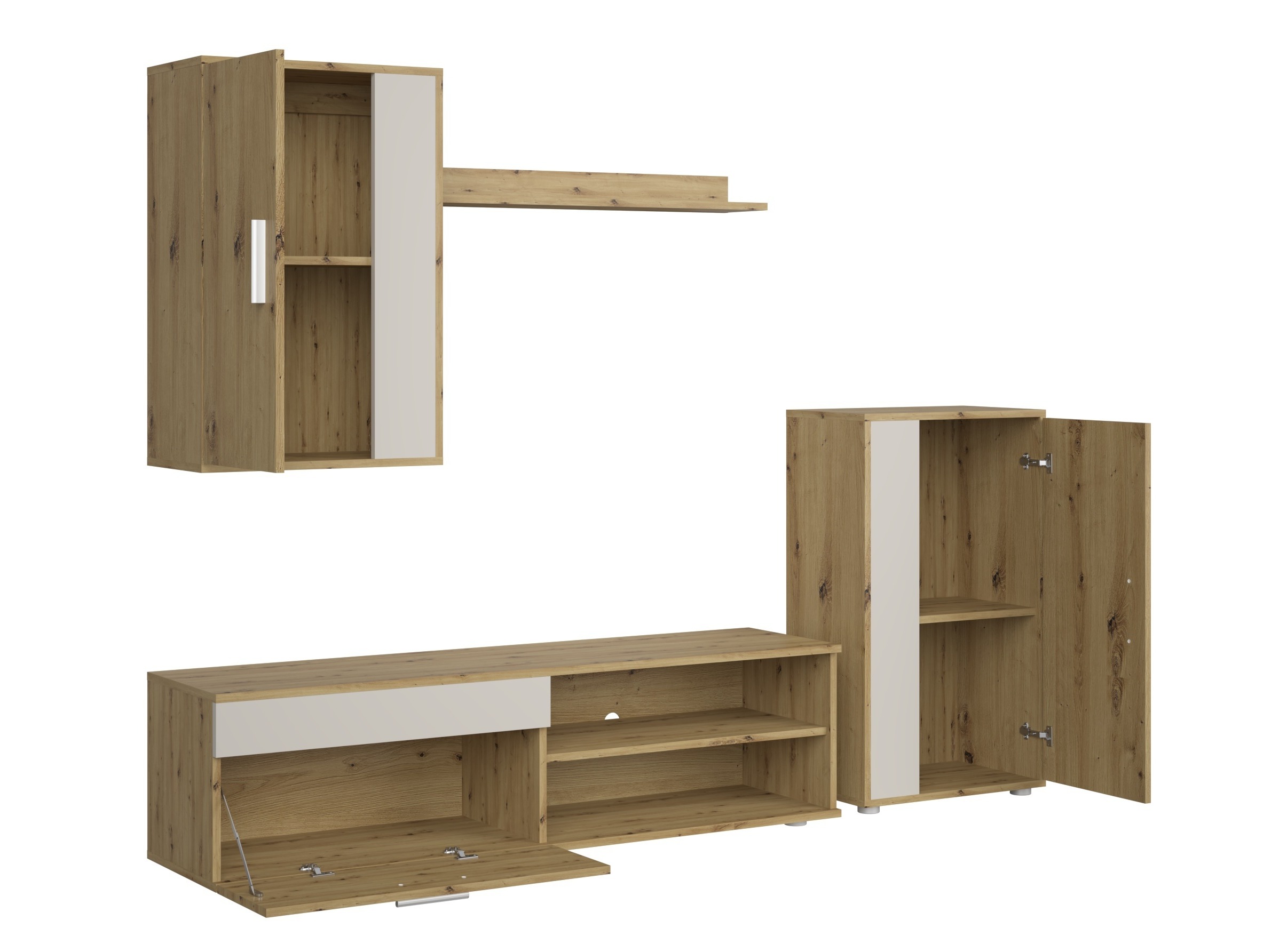 Komplet za dnevno sobo Houston 2087 (Artisan hrast + Kašmir)