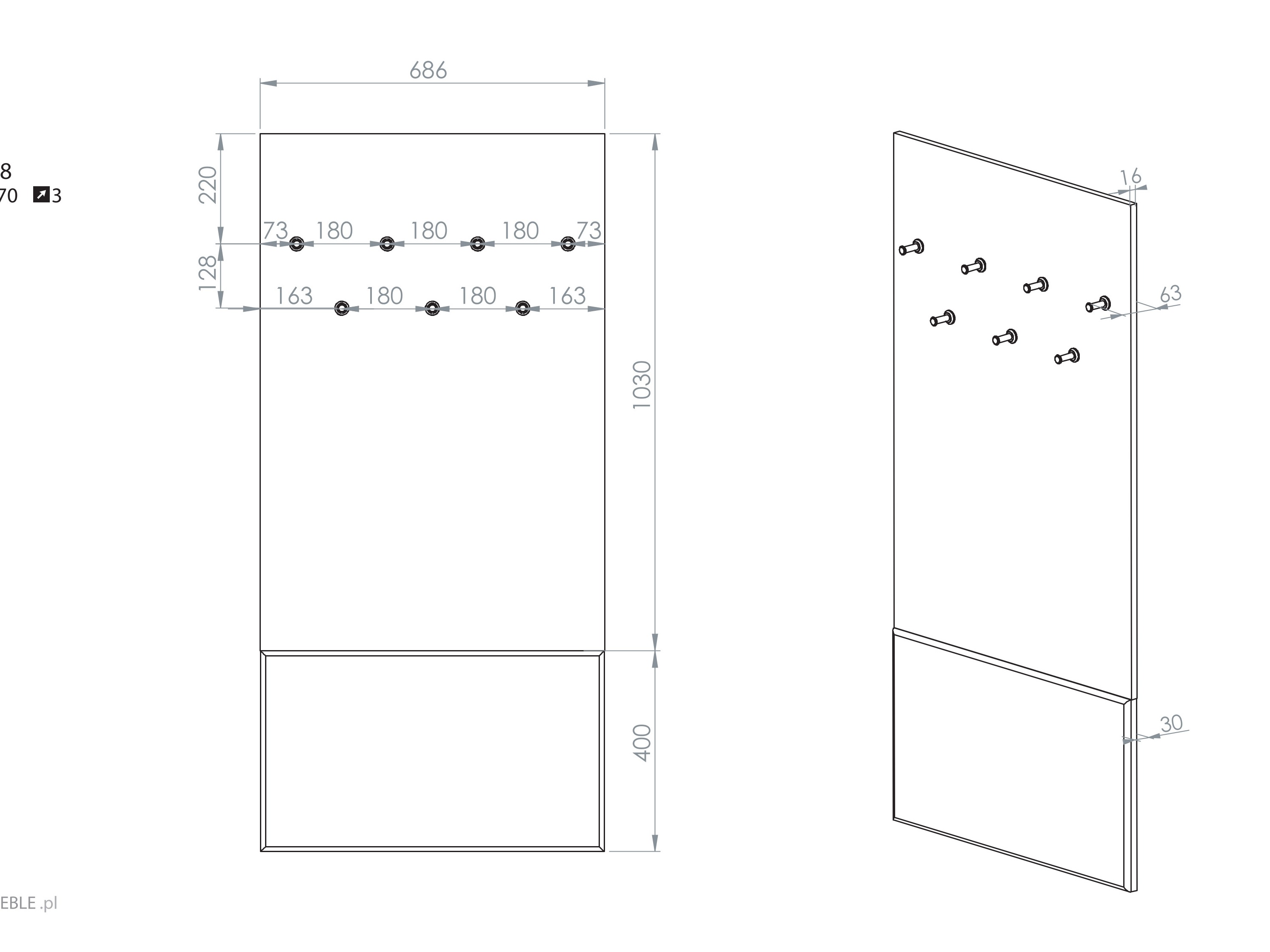 Obešalnik Tivorlo 102