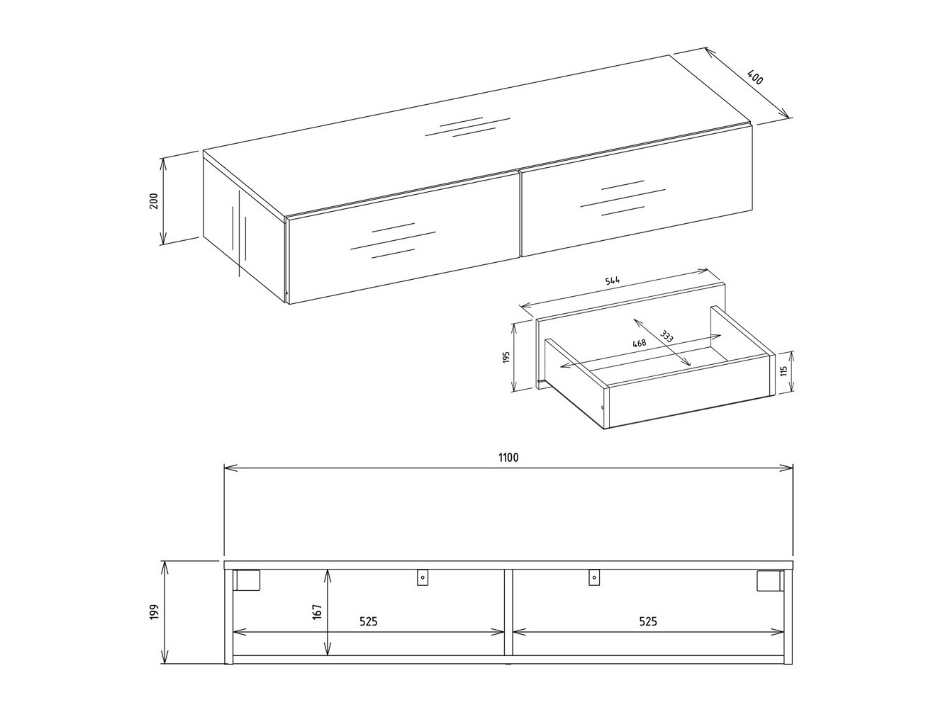 Konzolna miza Mandeville 341 (Bela)