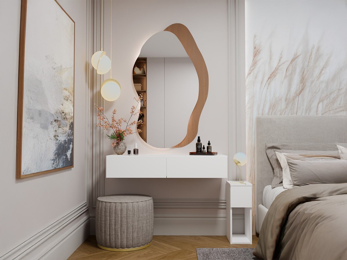 Konzolna miza Mandeville 341 (Bela)