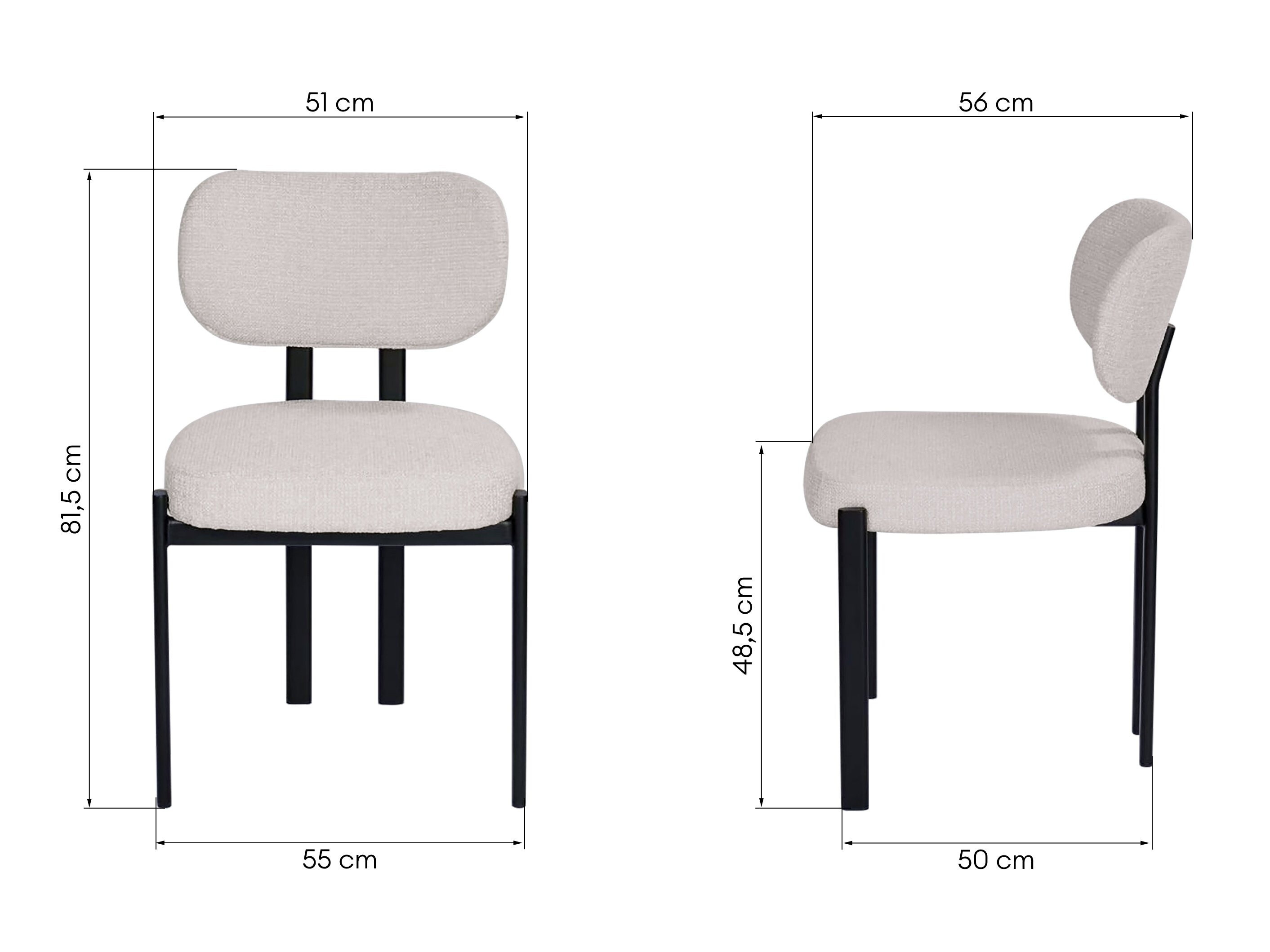 Stol Burleson 480 (Svetlo bež)