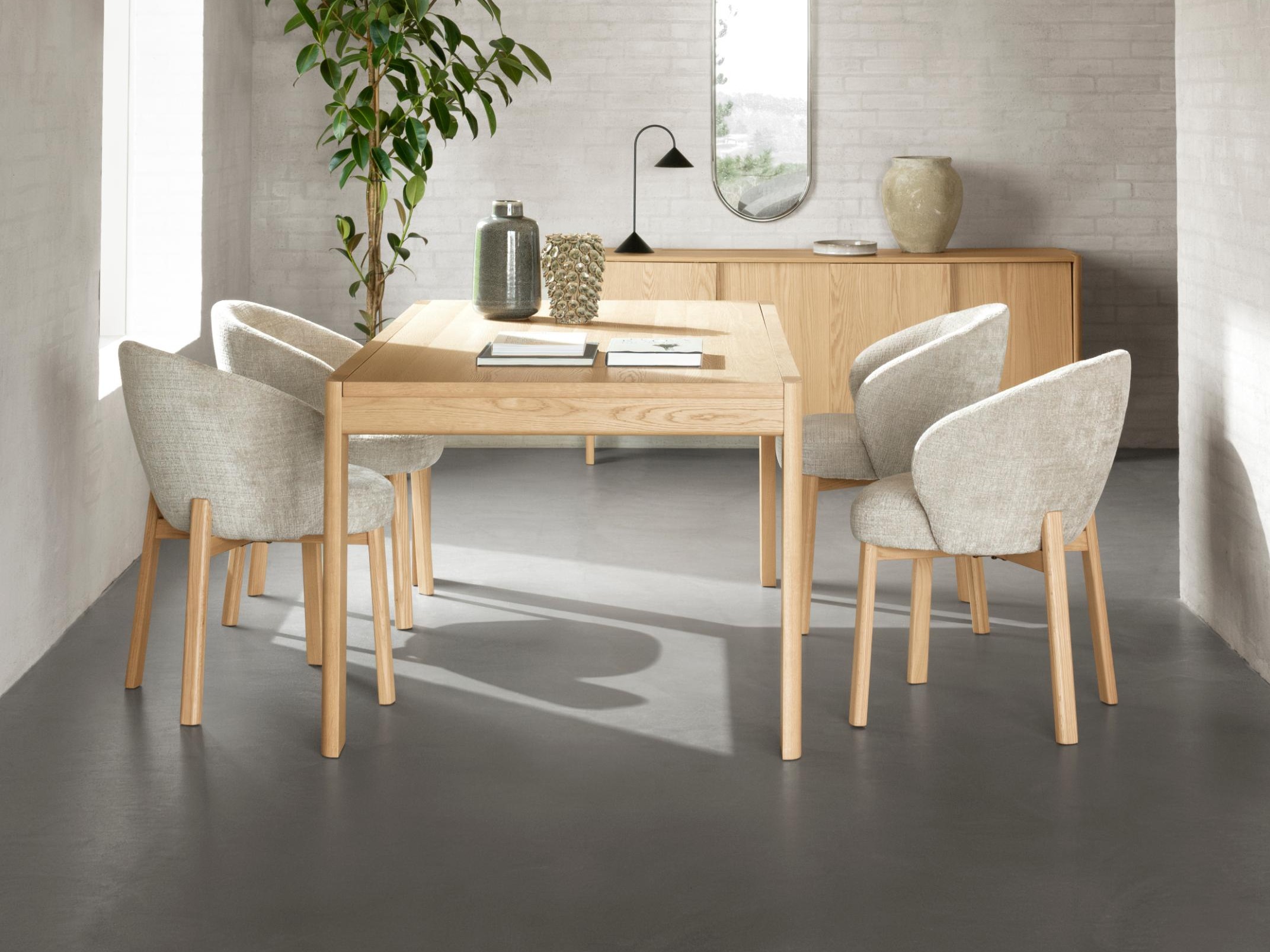 Stol Norsica 1001 (Hrast + Bež)