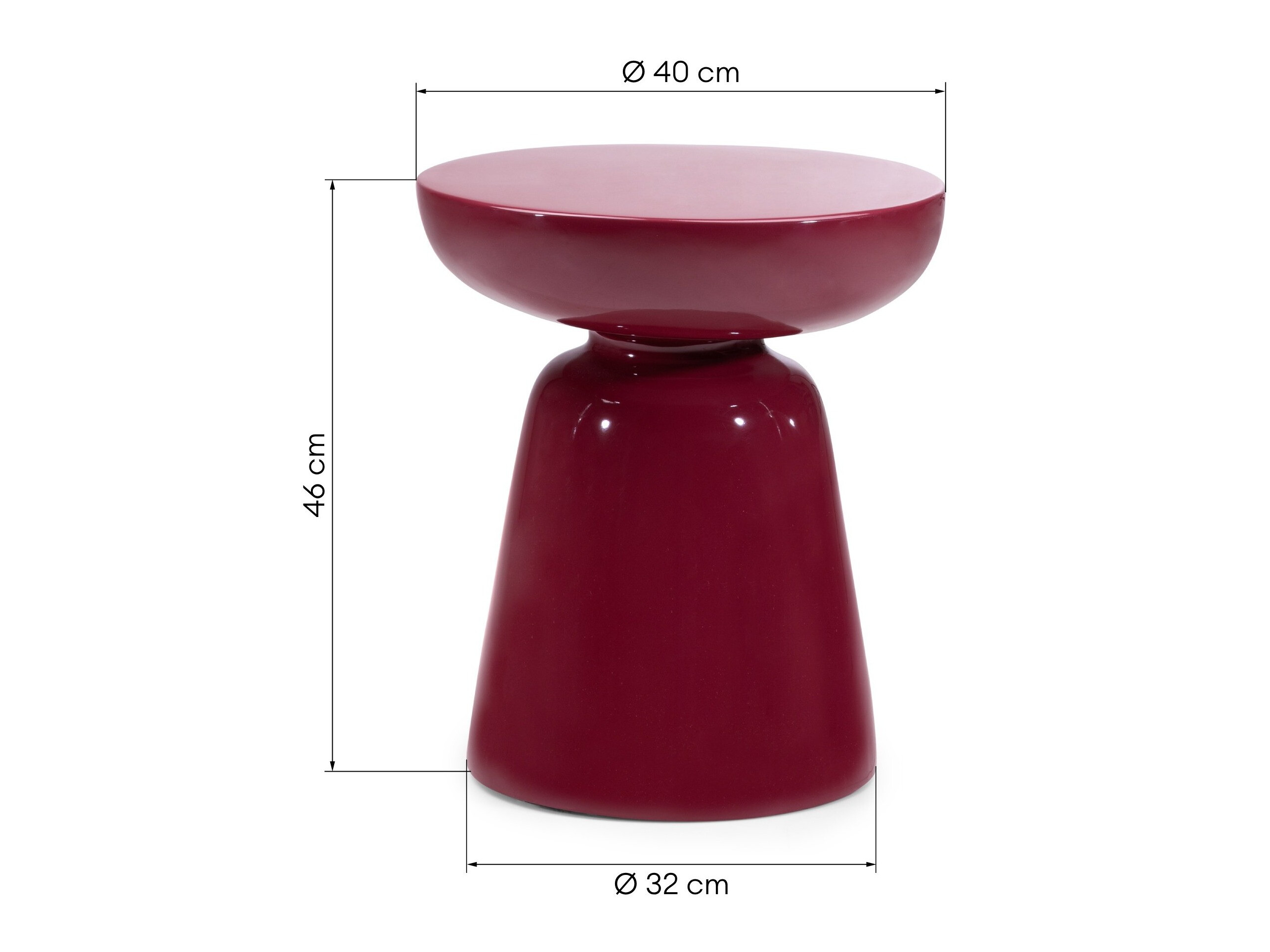 Stranska mizica Burleson 482 (Češnja)