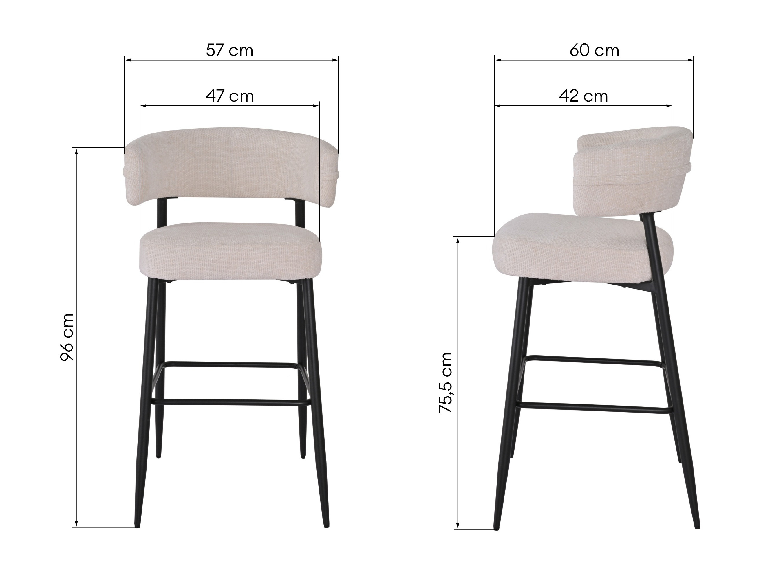 Barski stol Burleson 487