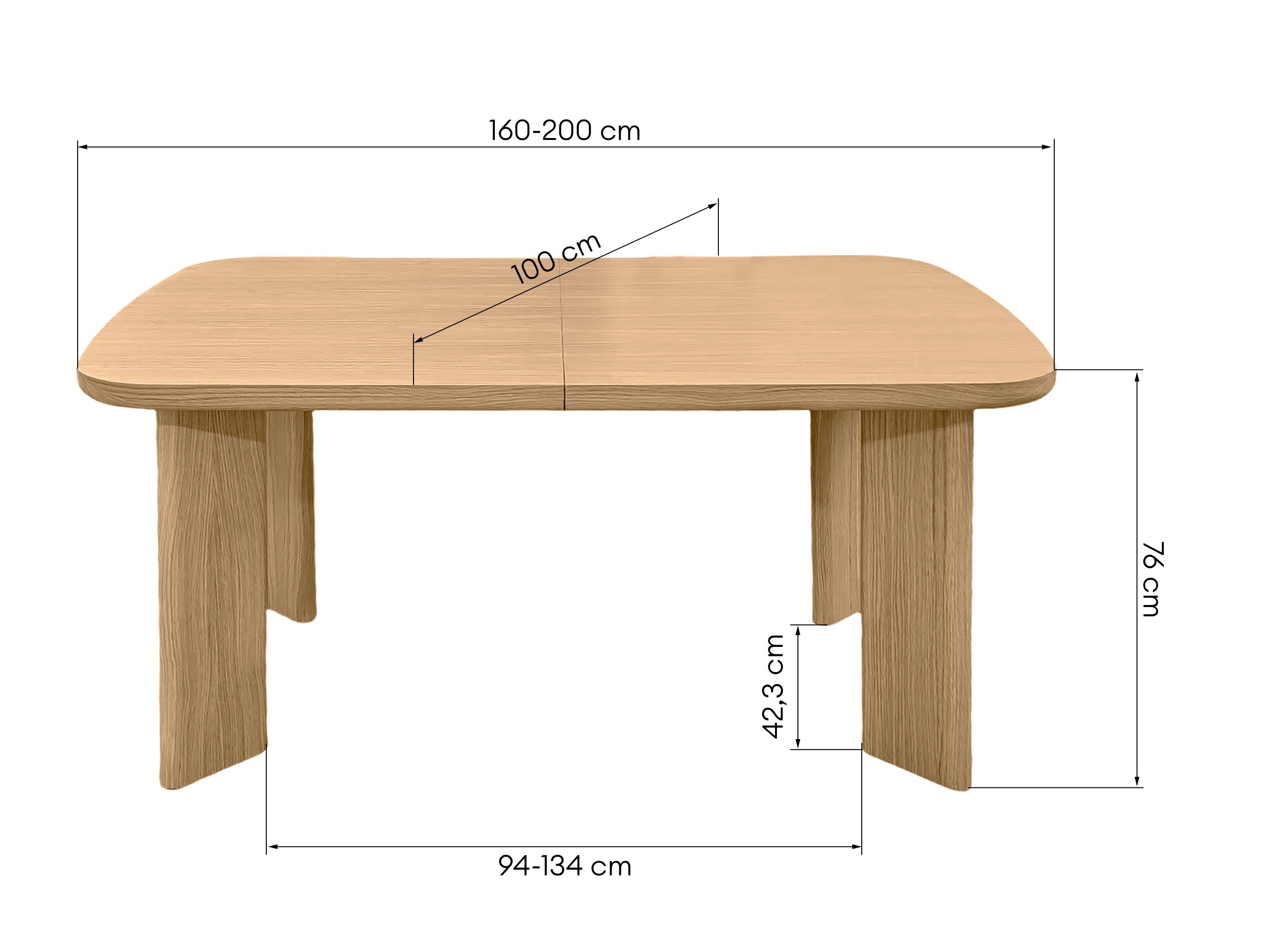 Miza Burleson 489 (Hrast)